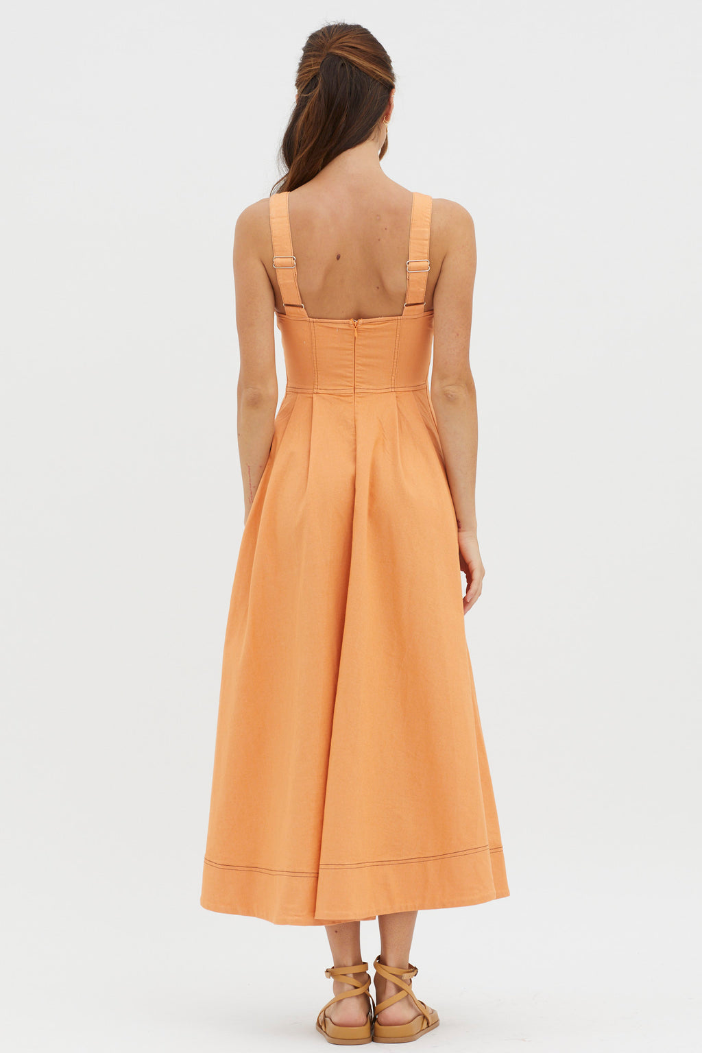 Isadore V-Bust Midi Dress Mango by Selfie Leslie Australia