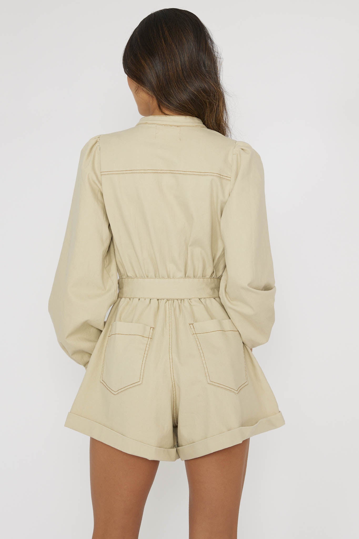 Real World Zip Front Romper Butter by Selfie Leslie Australia