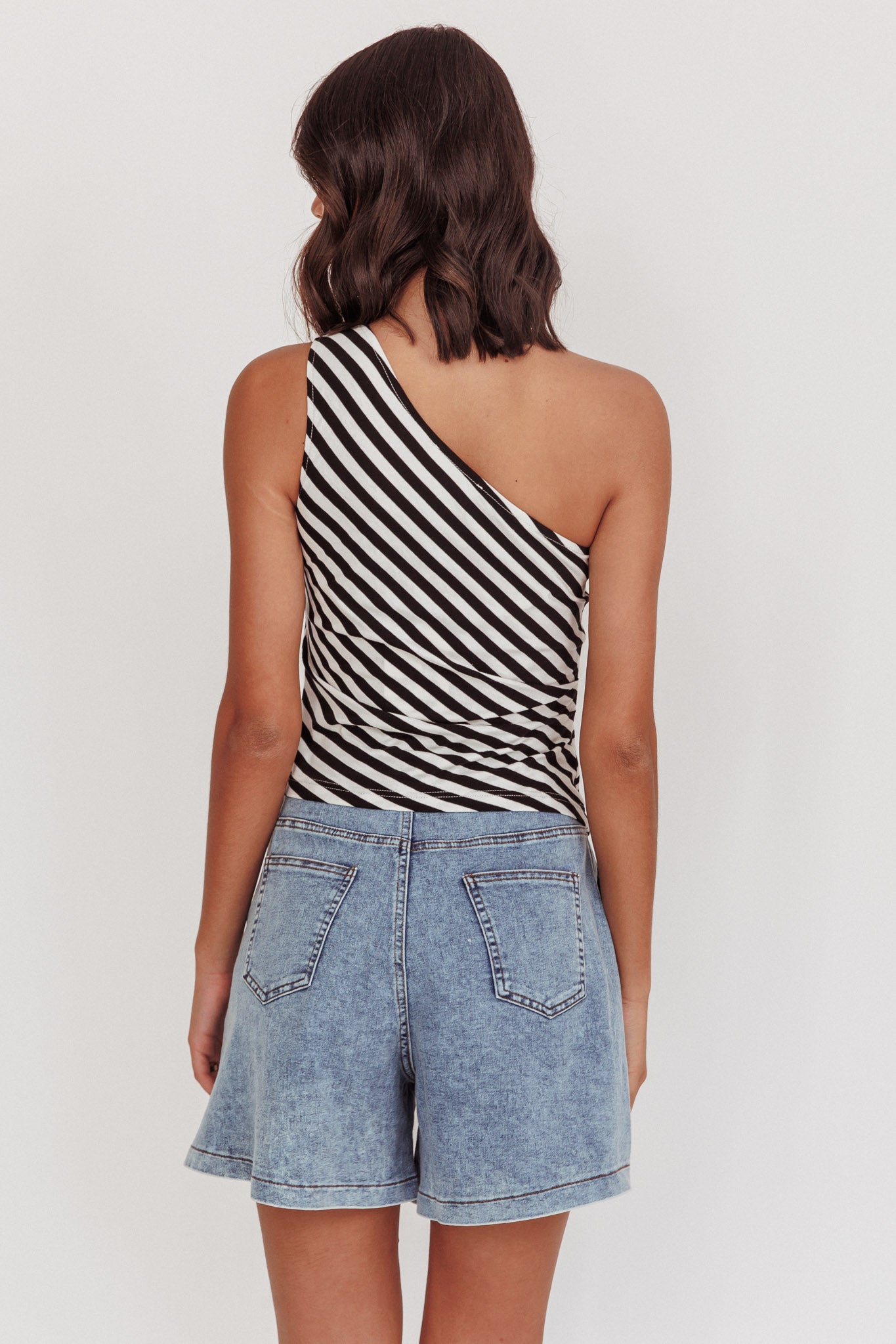 Ottawa Zipper Shorts Denim Blue by Selfie Leslie Australia