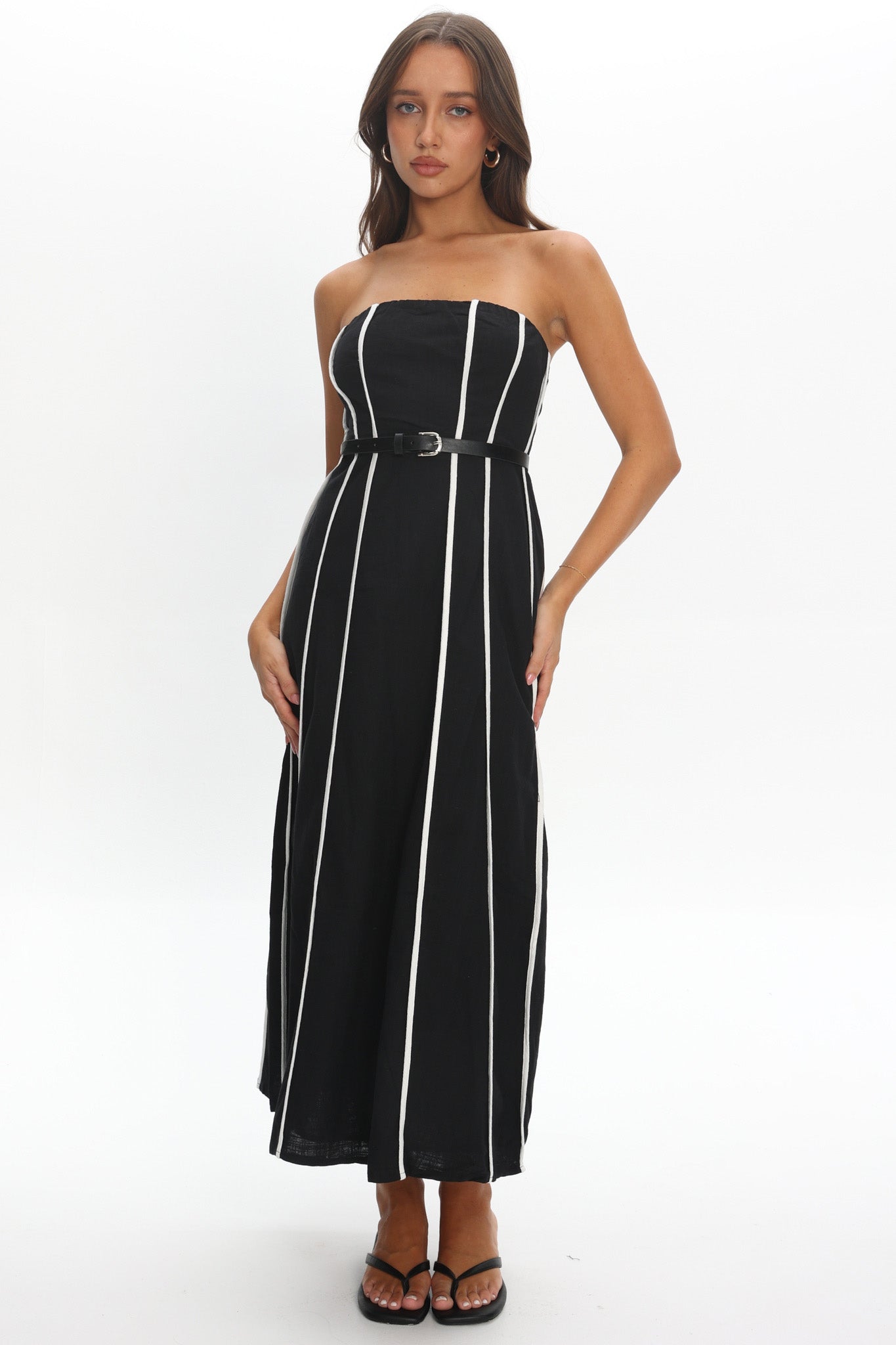 Azalea Sleeveless Midi Dress Black by Selfie Leslie Australia