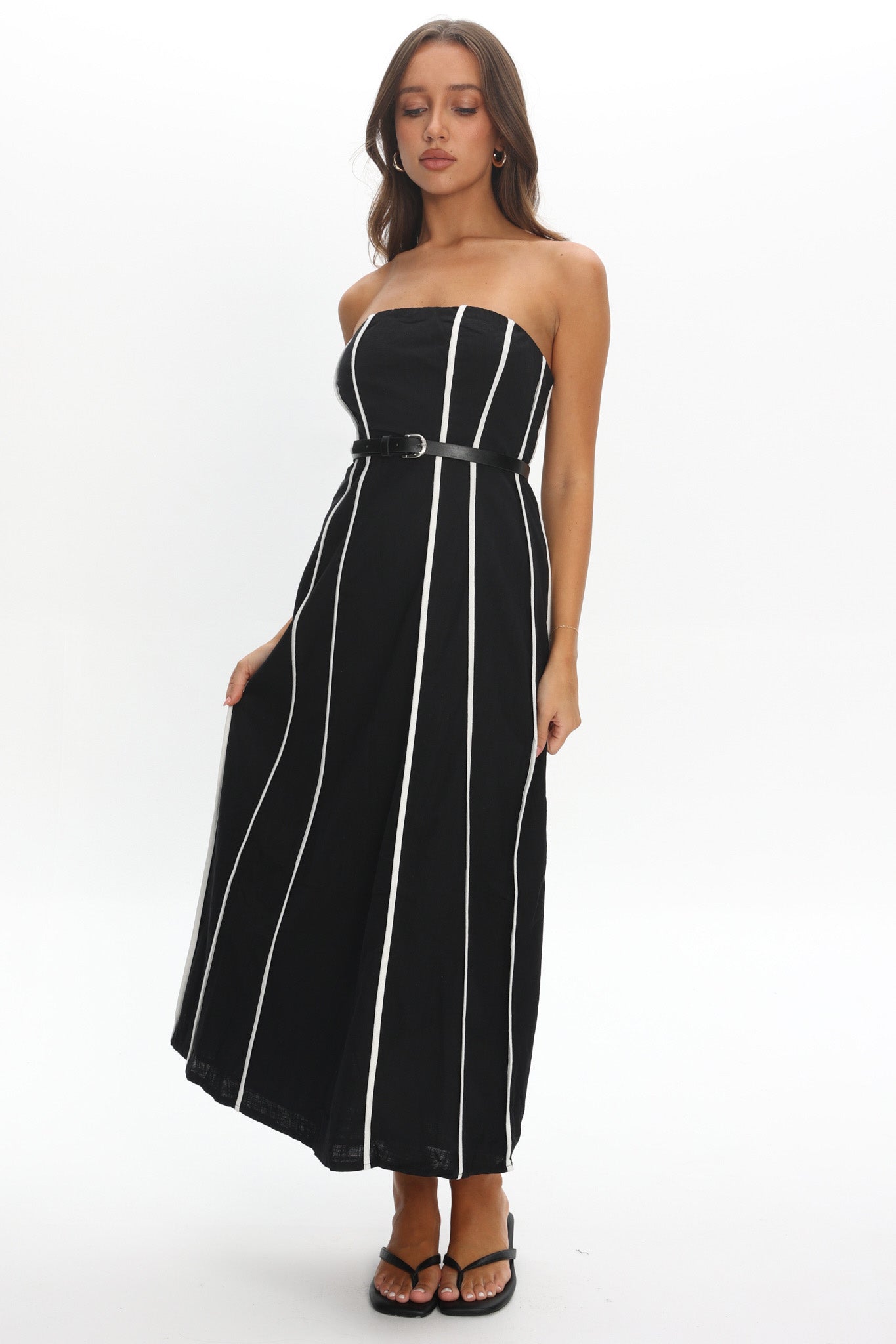 Azalea Sleeveless Midi Dress Black by Selfie Leslie Australia