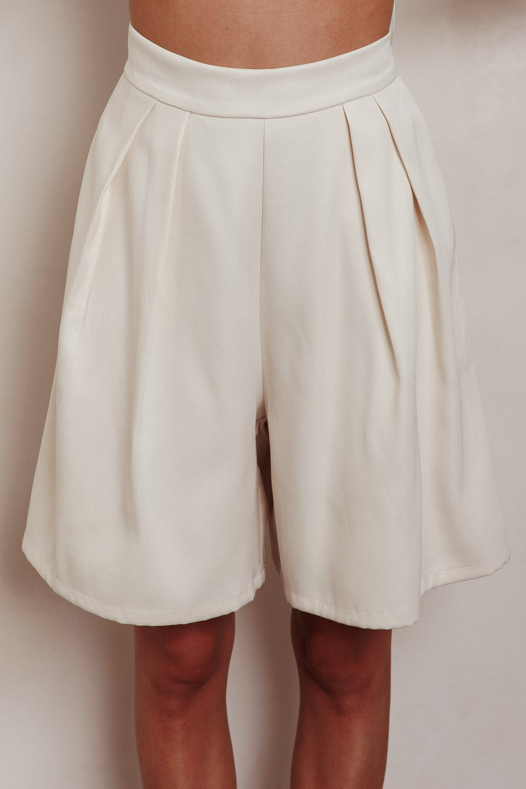 Janna Wide Leg Shorts Oat by Selfie Leslie Australia