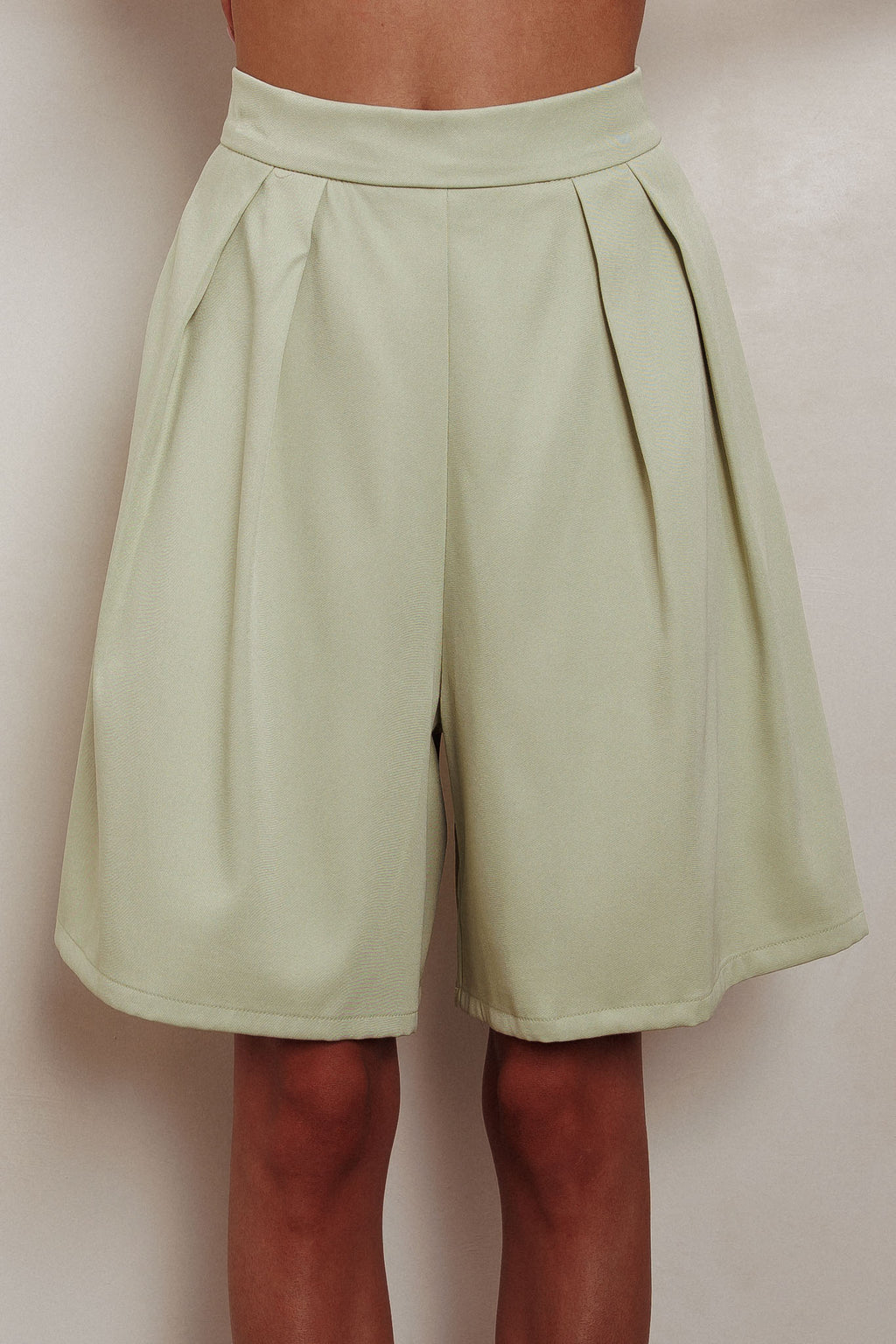 Janna Wide Leg Shorts Sage by Selfie Leslie Australia