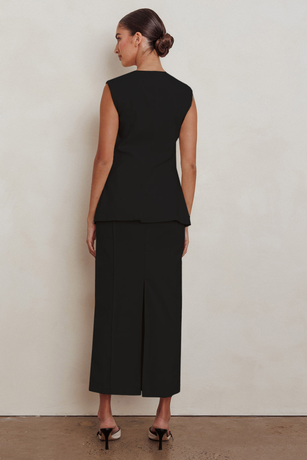 Sweet Treat Column Maxi Skirt Black by Selfie Leslie Australia