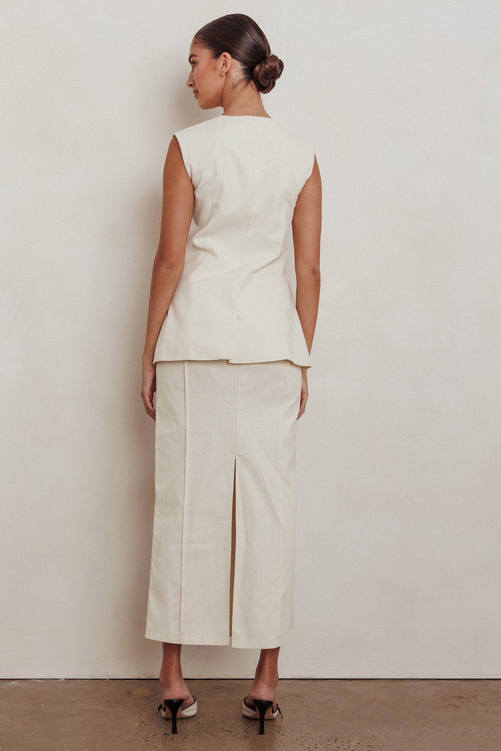Sweet Treat Column Maxi Skirt Oat by Selfie Leslie Australia