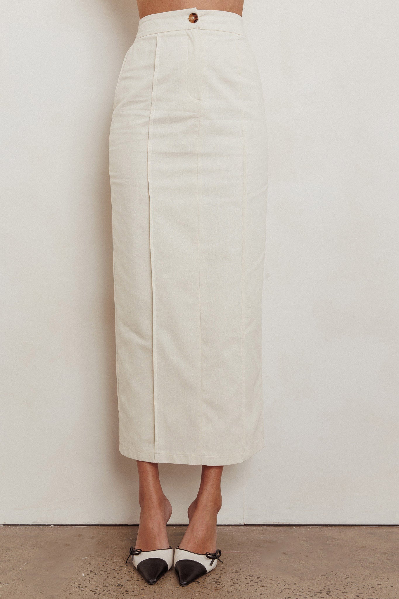 Sweet Treat Column Maxi Skirt Oat by Selfie Leslie Australia