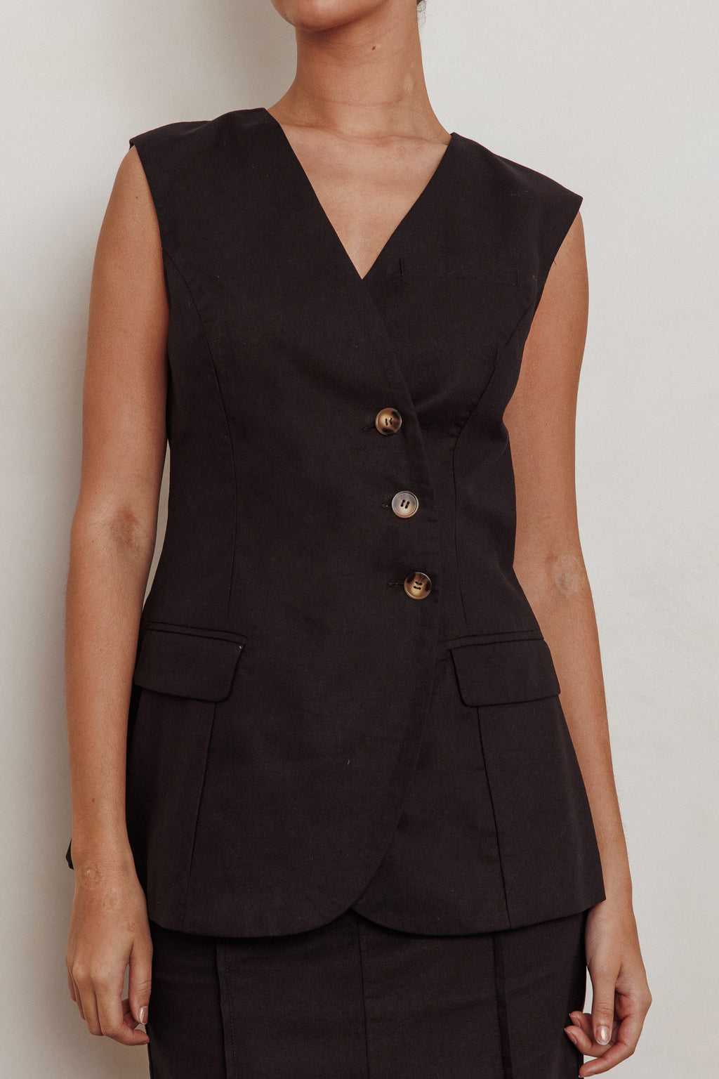 Sweet Treat Sleeveless Top Black by Selfie Leslie Australia