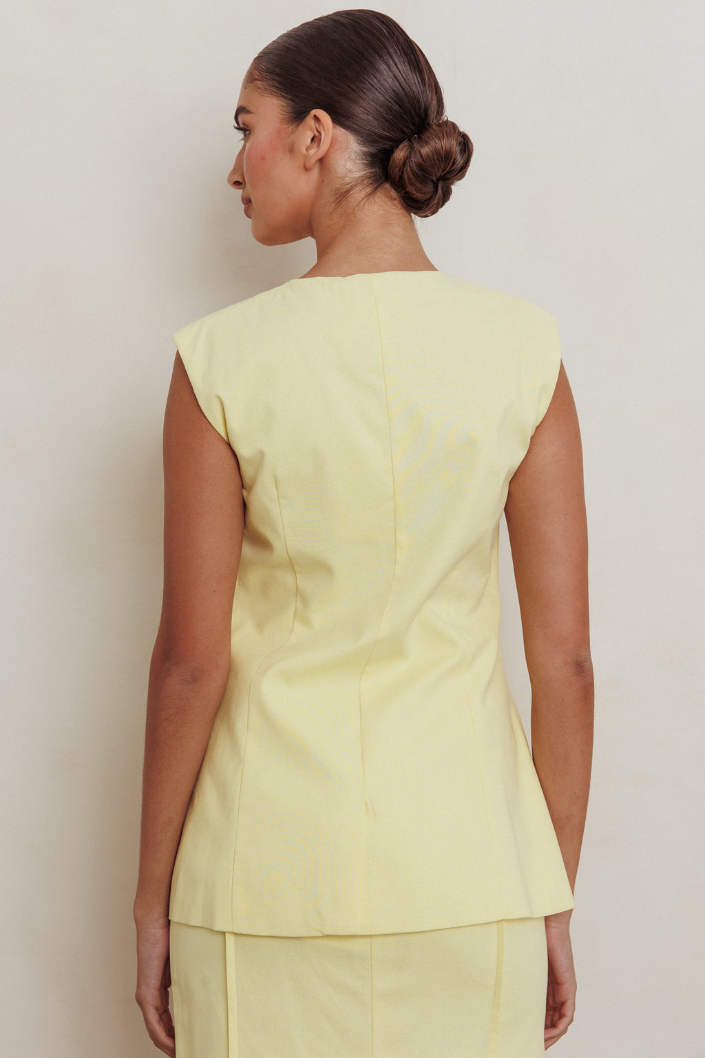 Sweet Treat Sleeveless Top Lemon by Selfie Leslie Australia