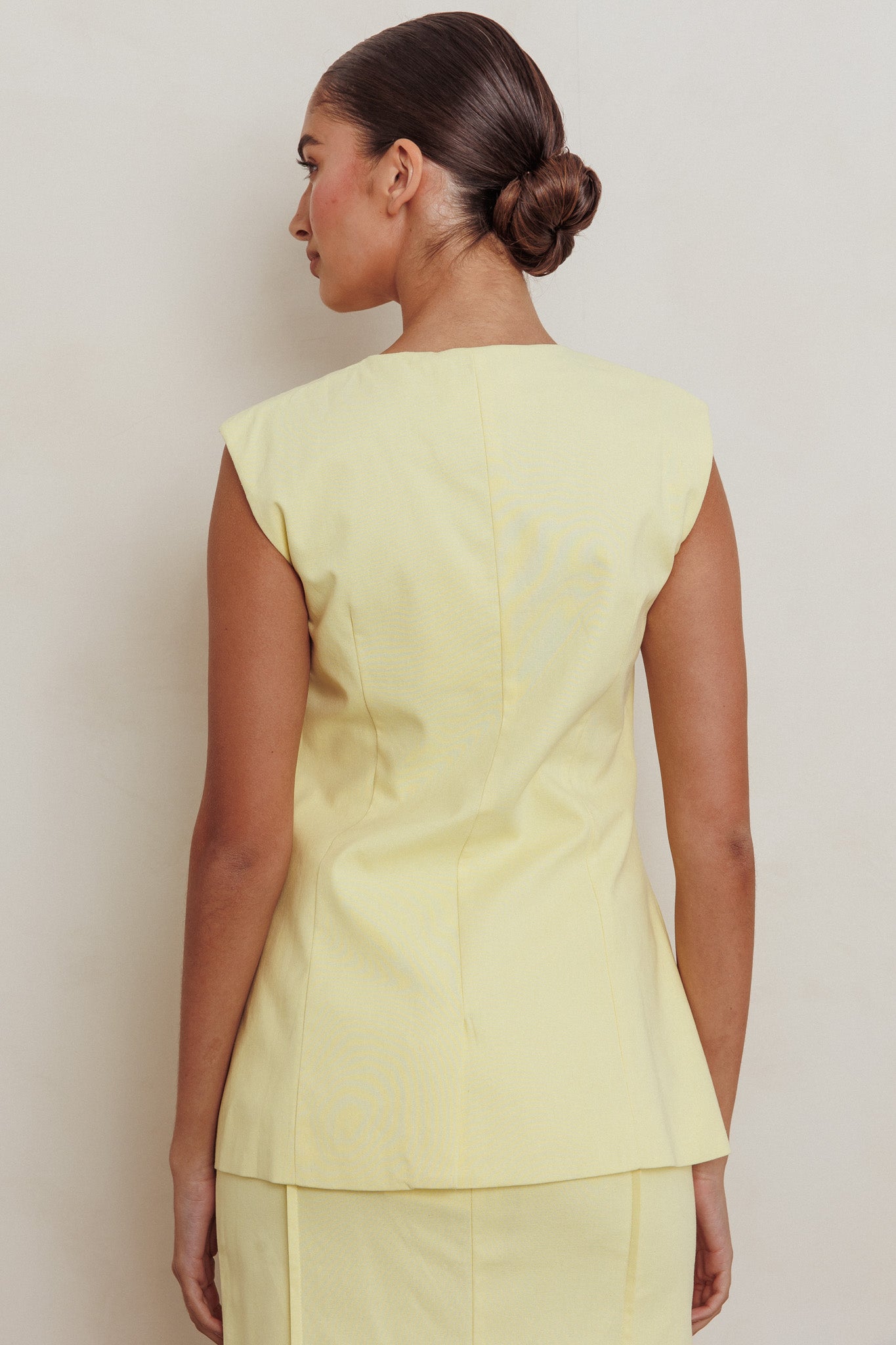 Sweet Treat Sleeveless Top Lemon by Selfie Leslie Australia
