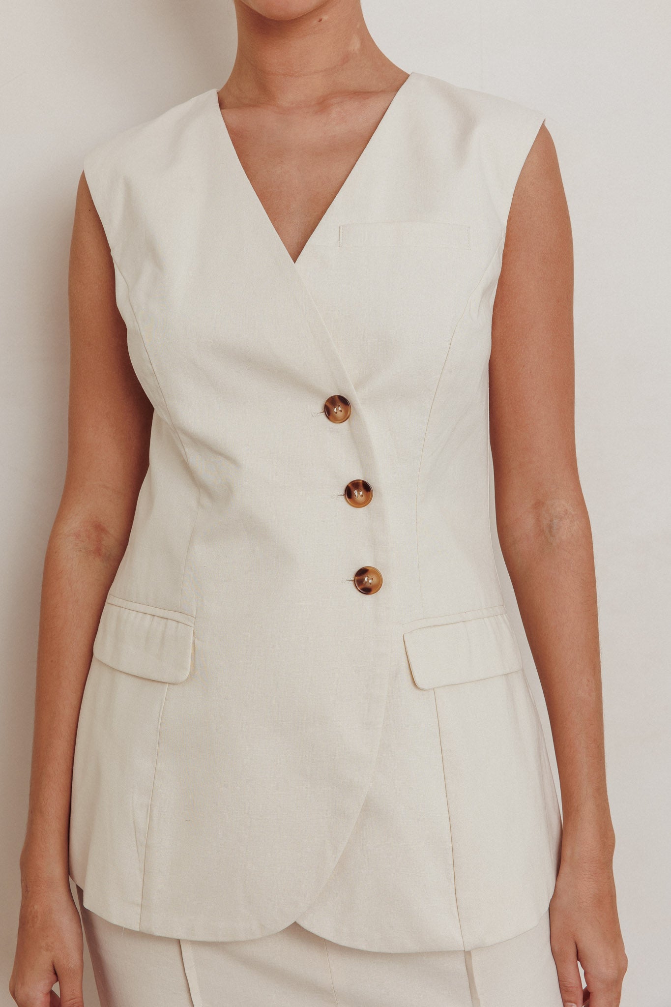 Sweet Treat Sleeveless Top Oat by Selfie Leslie Australia