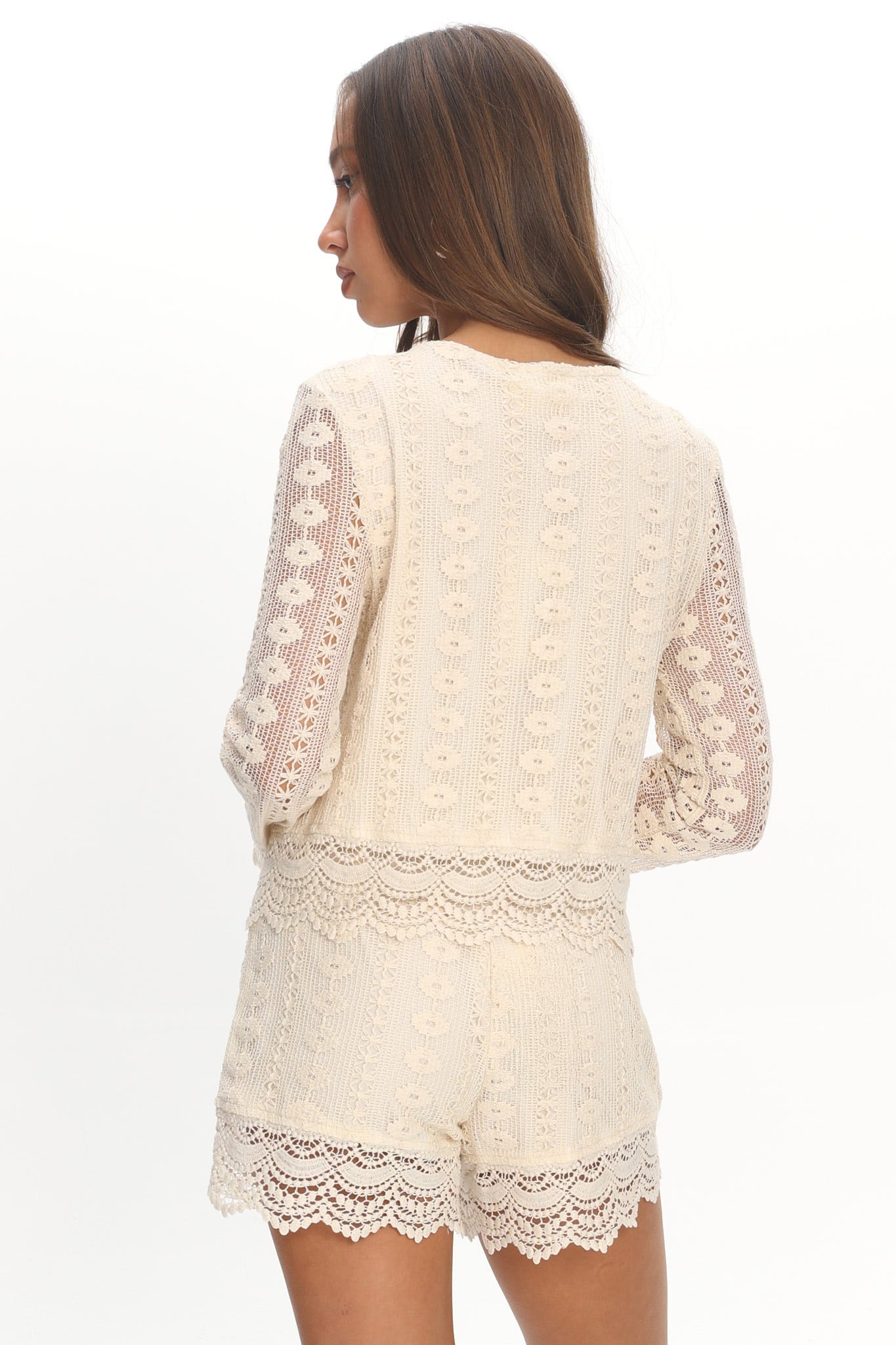 Perrine Lace Shorts Oat by Selfie Leslie Australia
