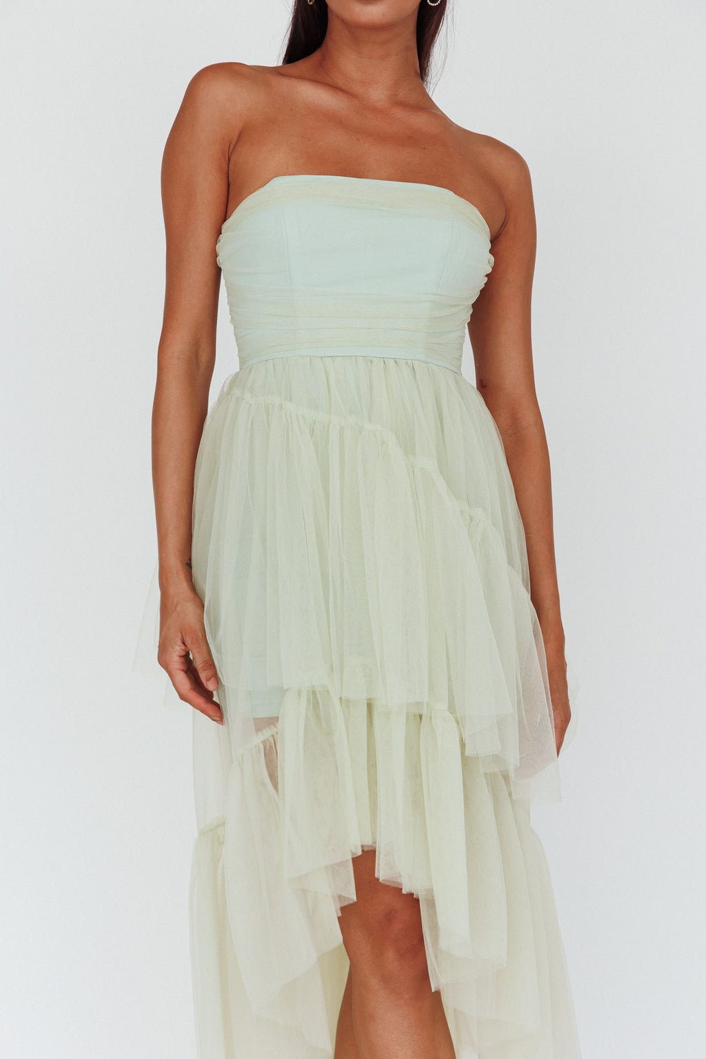 Always & Forever High-Low Midi Dress Sage by Selfie Leslie Australia