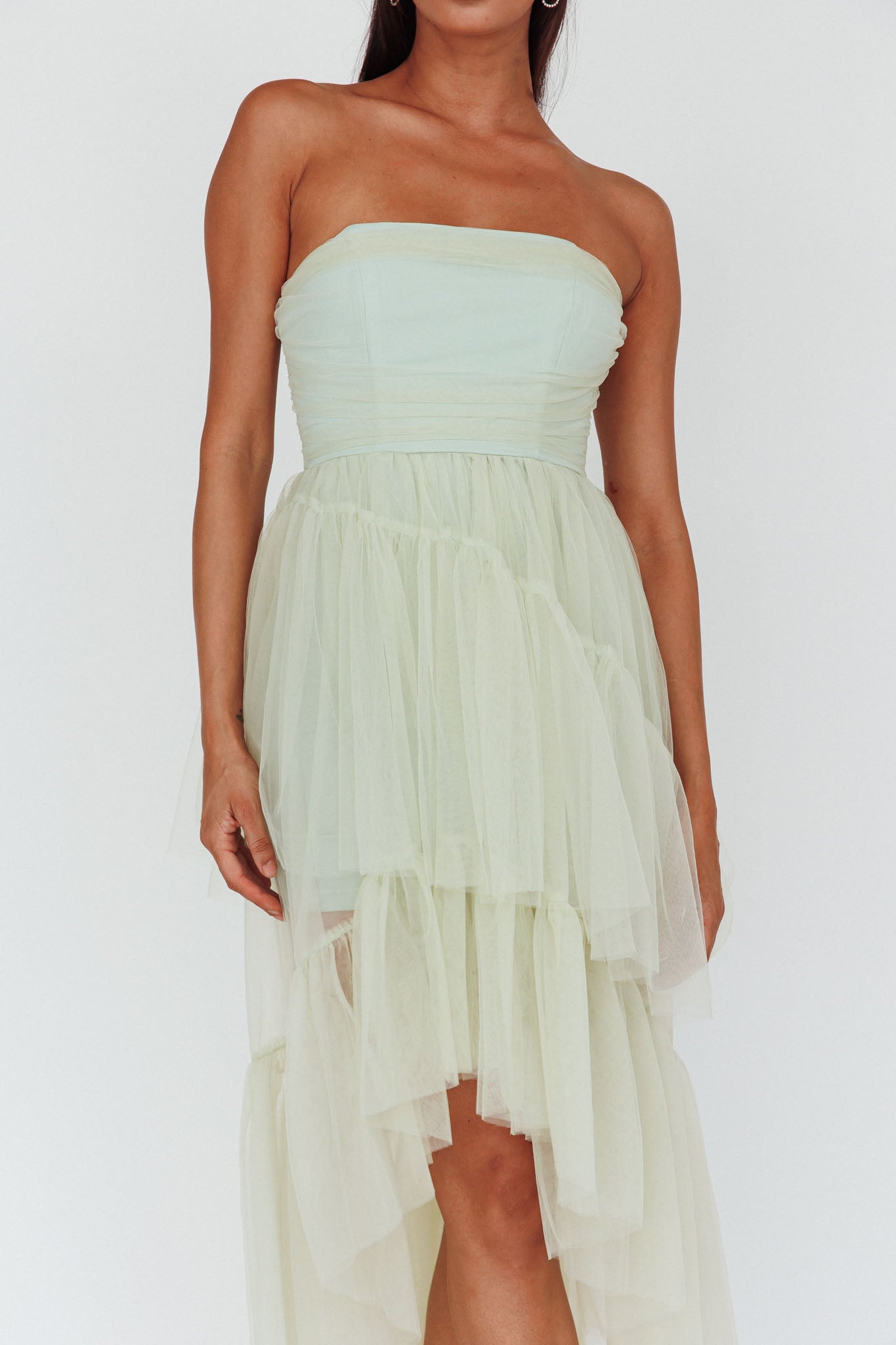 Always & Forever High-Low Midi Dress Sage by Selfie Leslie Australia
