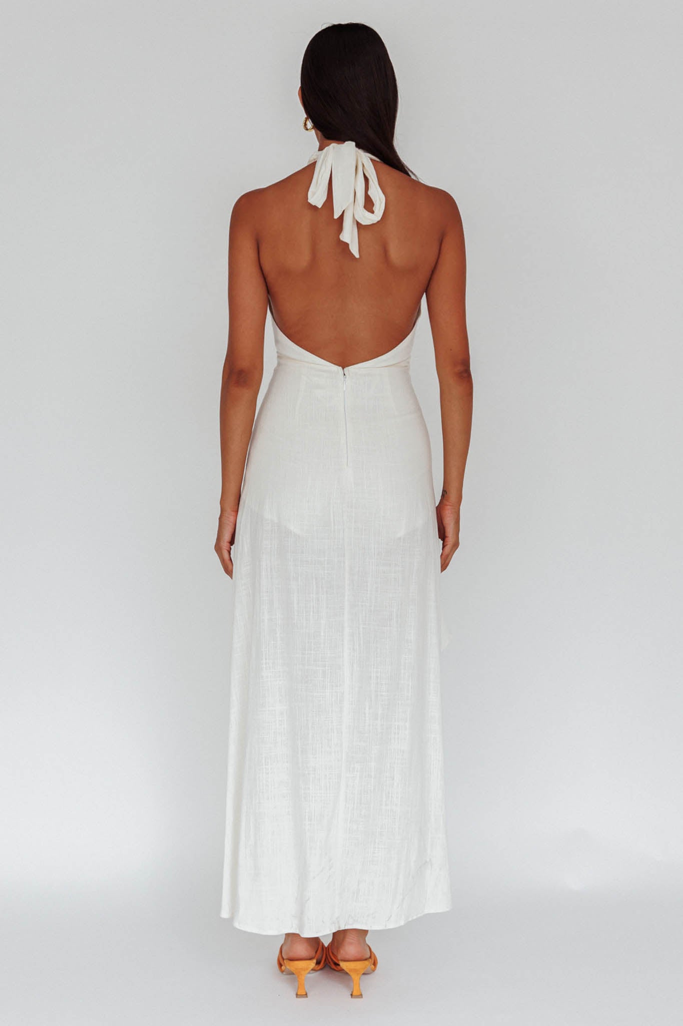 La Habra Halterneck Romper White by Selfie Leslie Australia