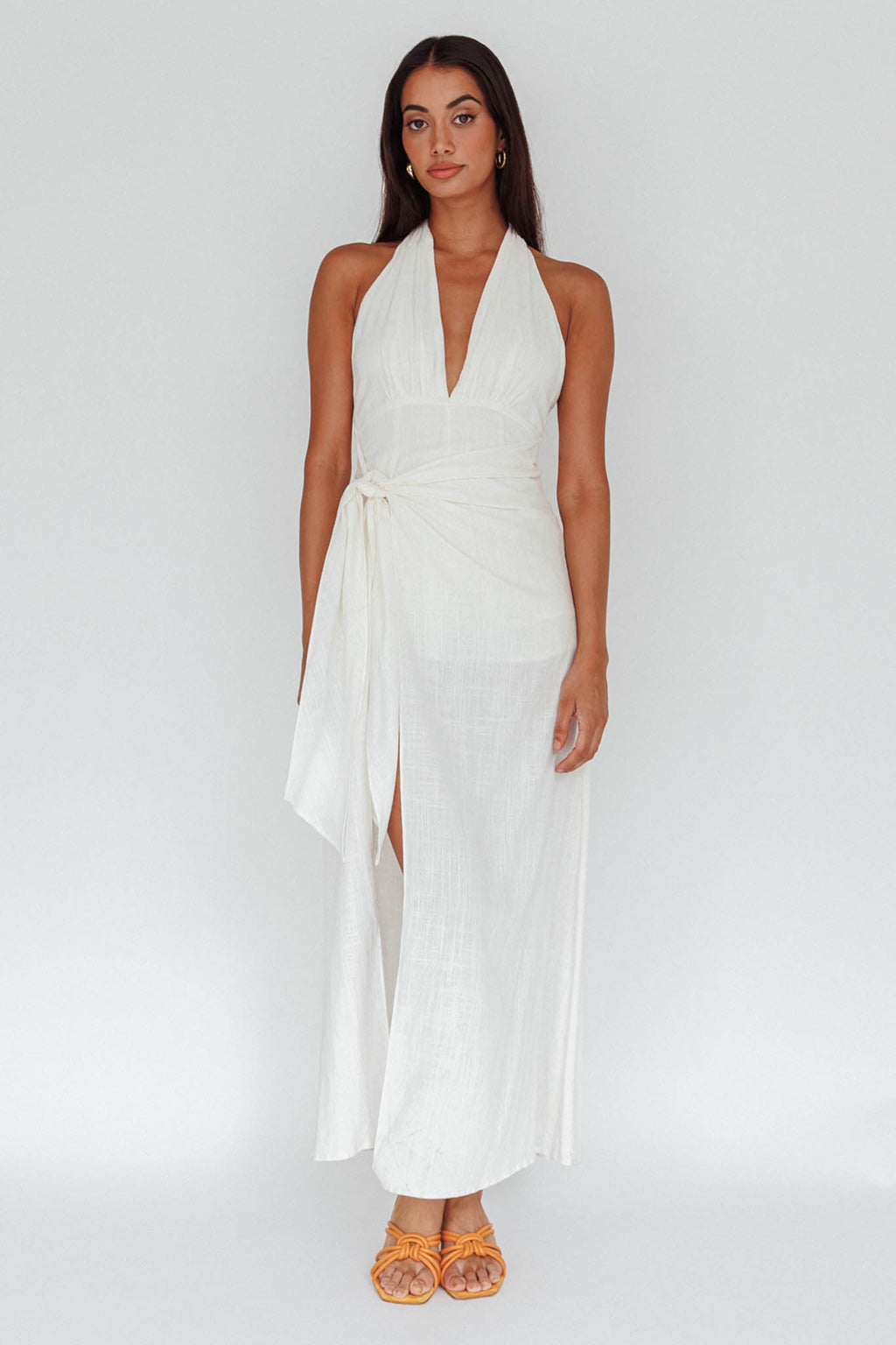 La Habra Halterneck Romper White by Selfie Leslie Australia
