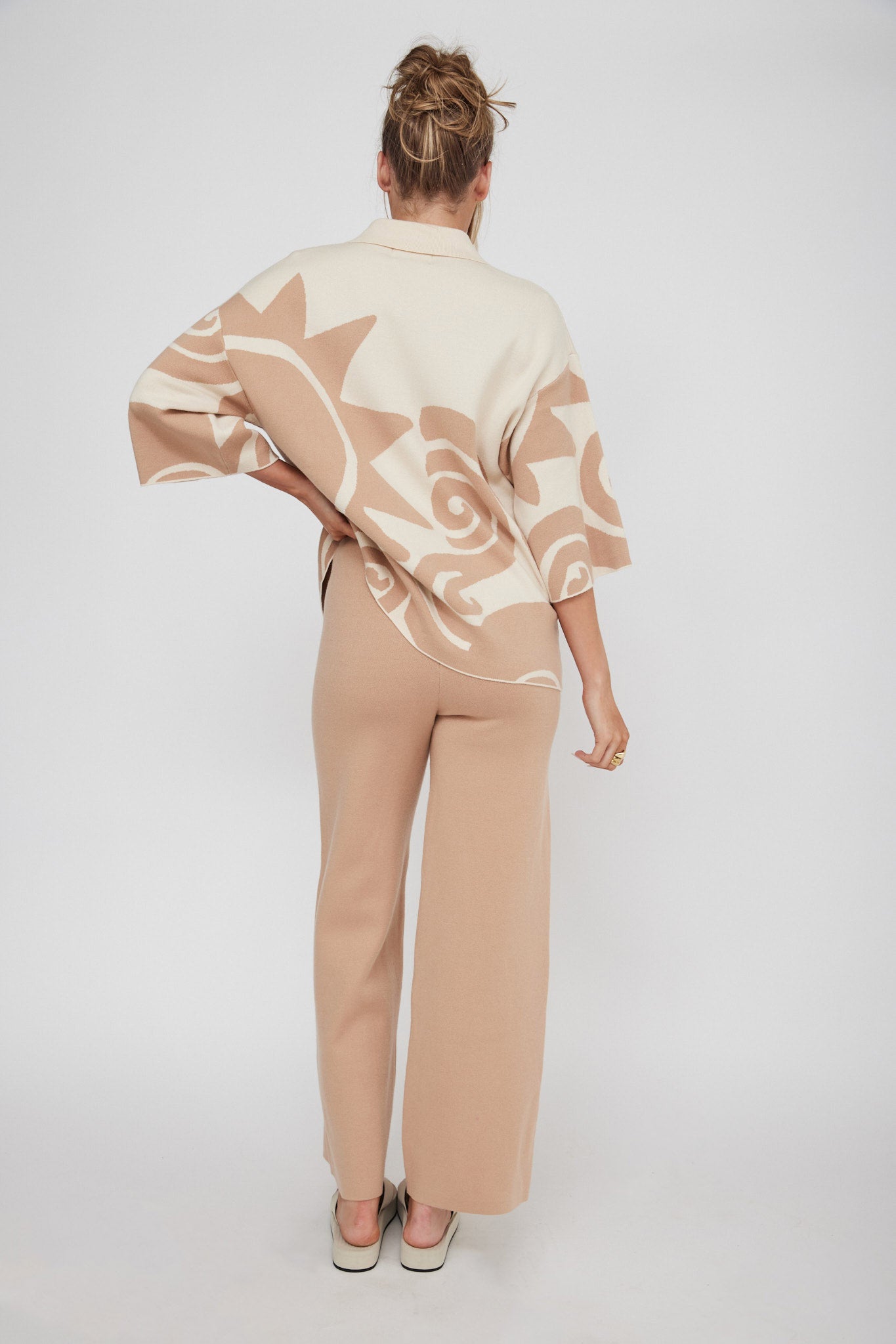Nalani Knit Pants Wood by Selfie Leslie Australia