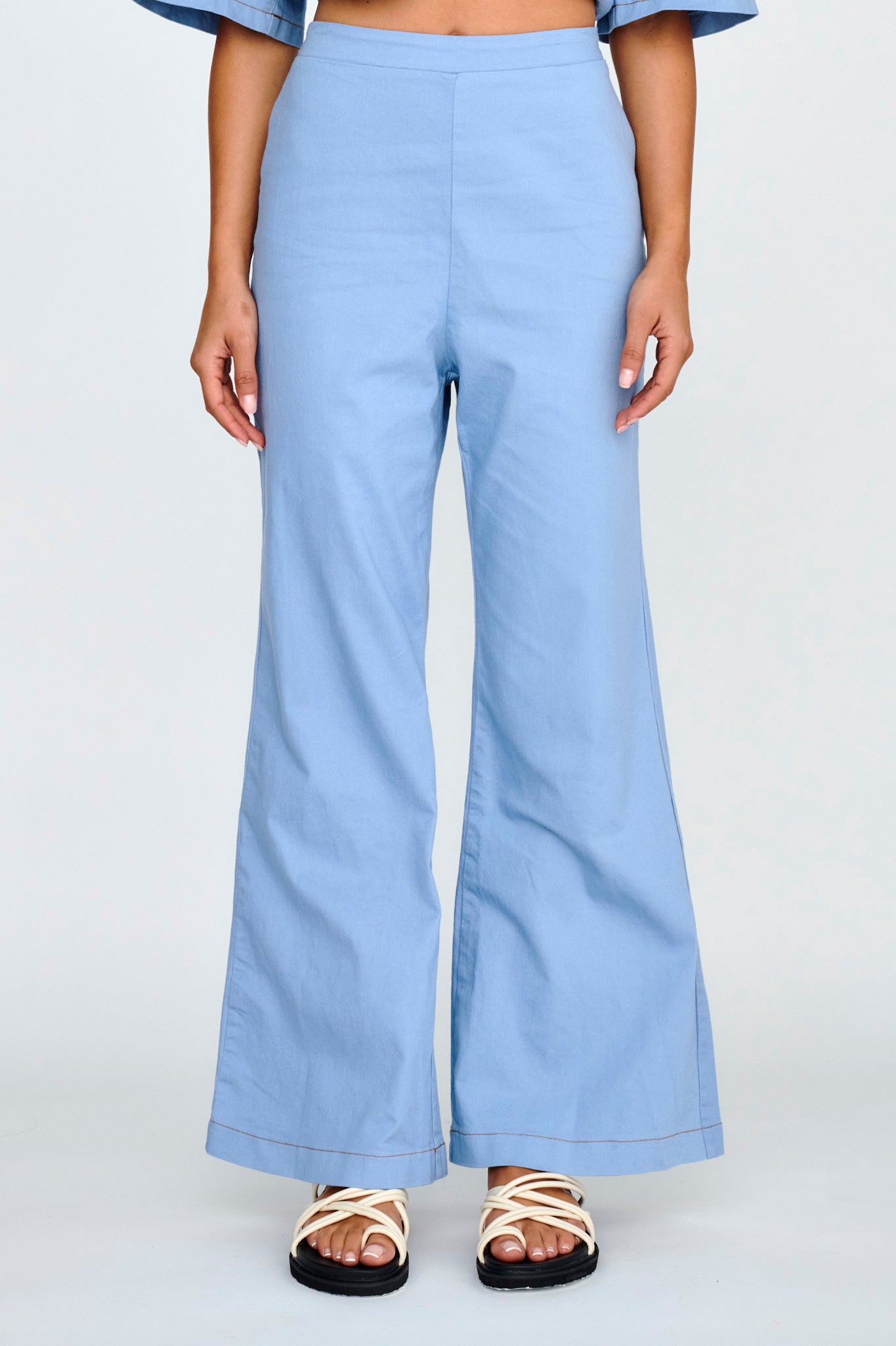 Light Aura Long Pants Denim Blue by Selfie Leslie Australia