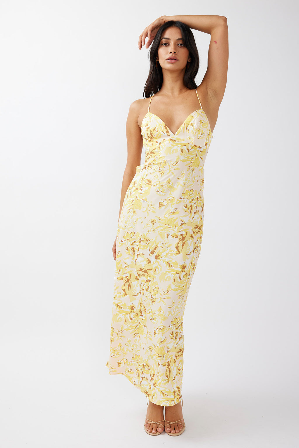True Divine Strappy Back Maxi Dress Floral Sun by Selfie Leslie Australia
