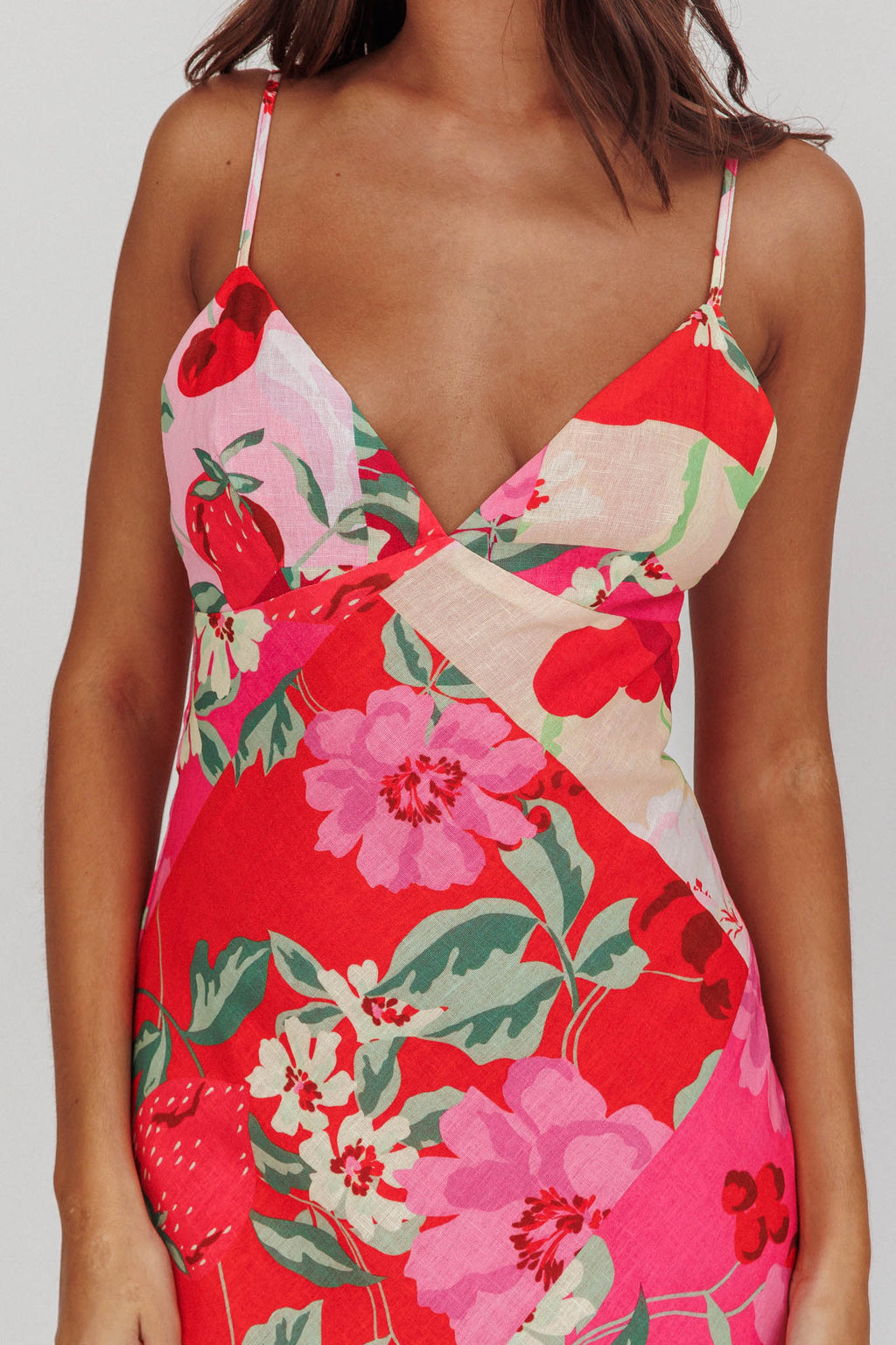 Jaya Floral A-line Maxi Dress Pink by Selfie Leslie Australia