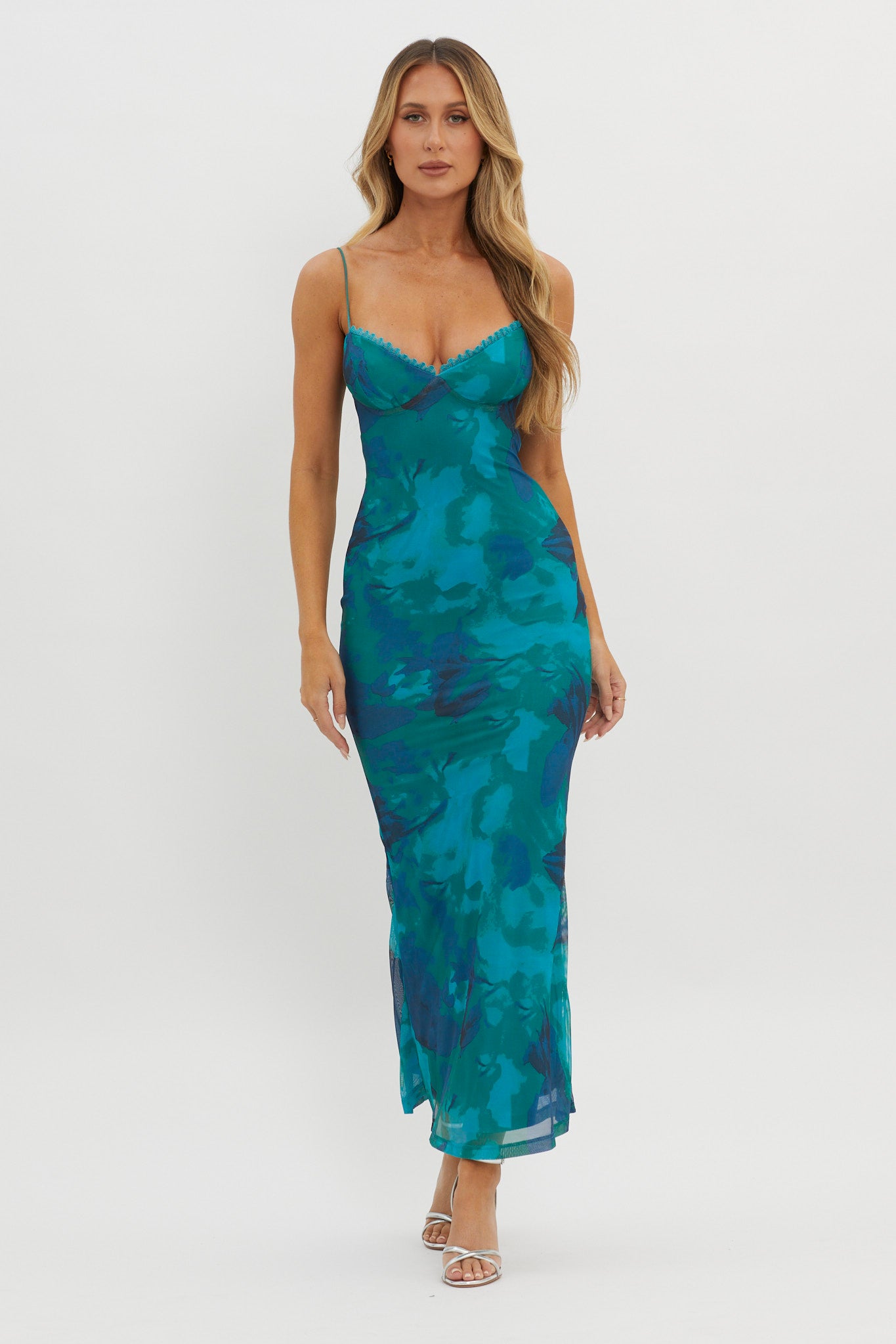 Lennox Elastic Back Bodycon Dress Floral Green | Selfie Leslie Australia Lennox Elastic Back Bodycon Dress Floral Green | Selfie Leslie Australia