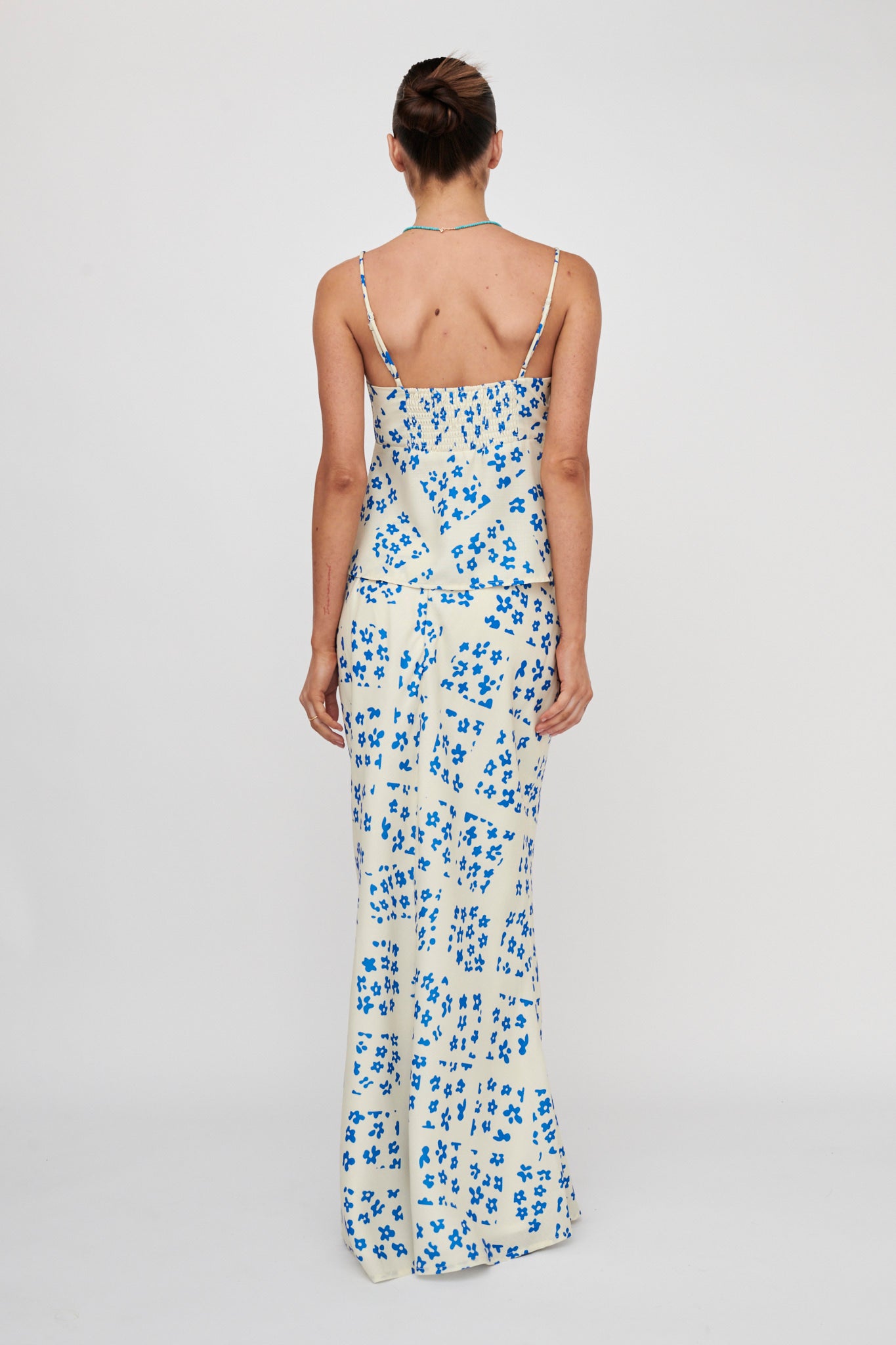 Heart & Soul Maxi Skirt Floral Cream by Selfie Leslie Australia