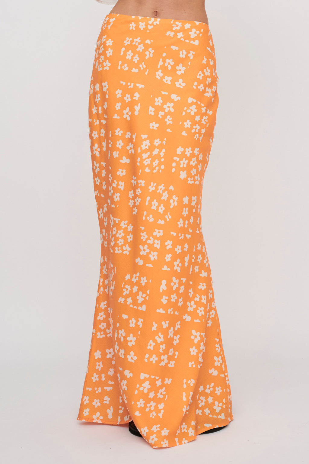 Heart & Soul Maxi Skirt Floral Orange by Selfie Leslie Australia