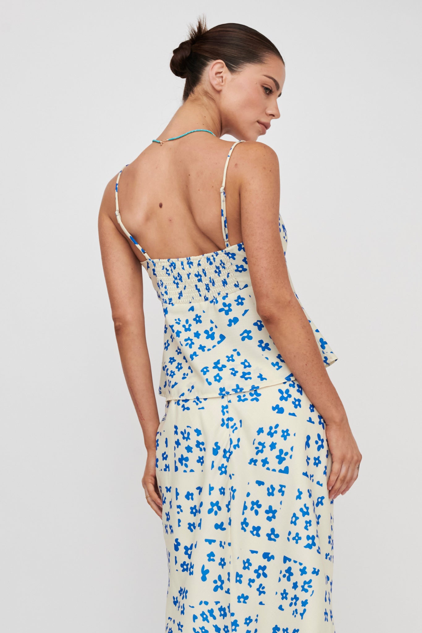 Heart & Soul Tie Front Top Floral Cream by Selfie Leslie Australia