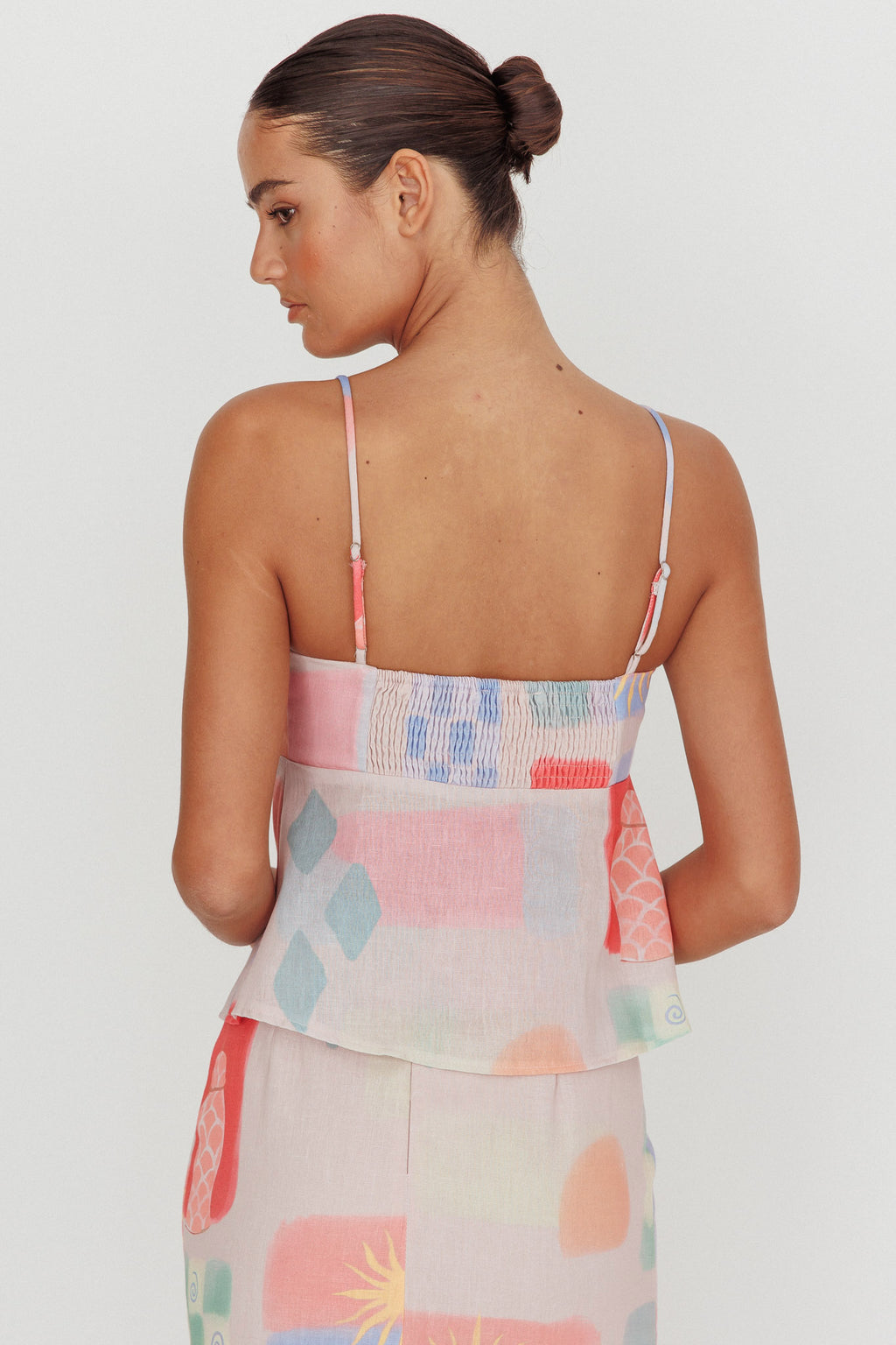Heart & Soul Tie Front Top Print Multi by Selfie Leslie Australia