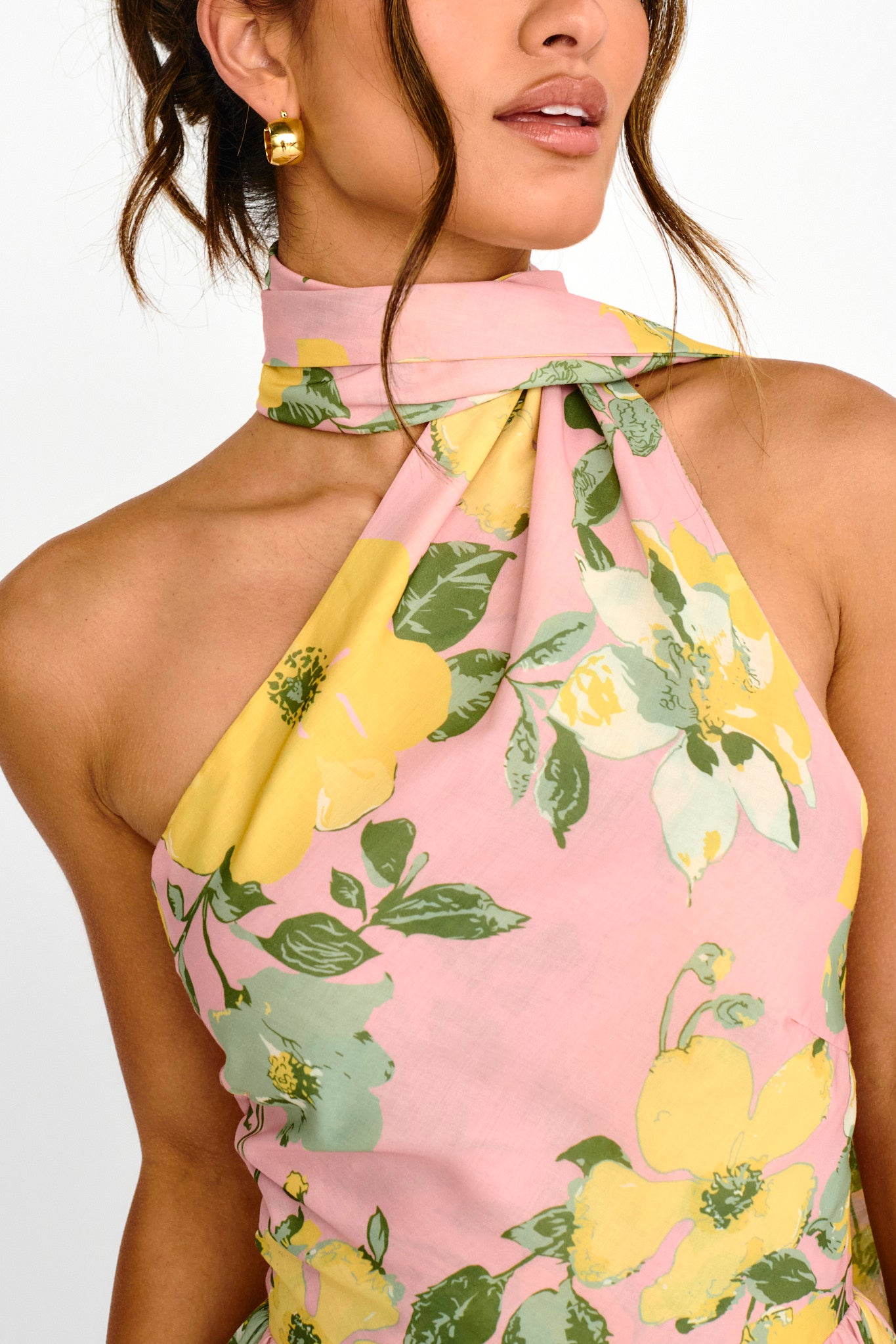Gimme Love Open Back Flounce Mini Dress Pink by Selfie Leslie Australia