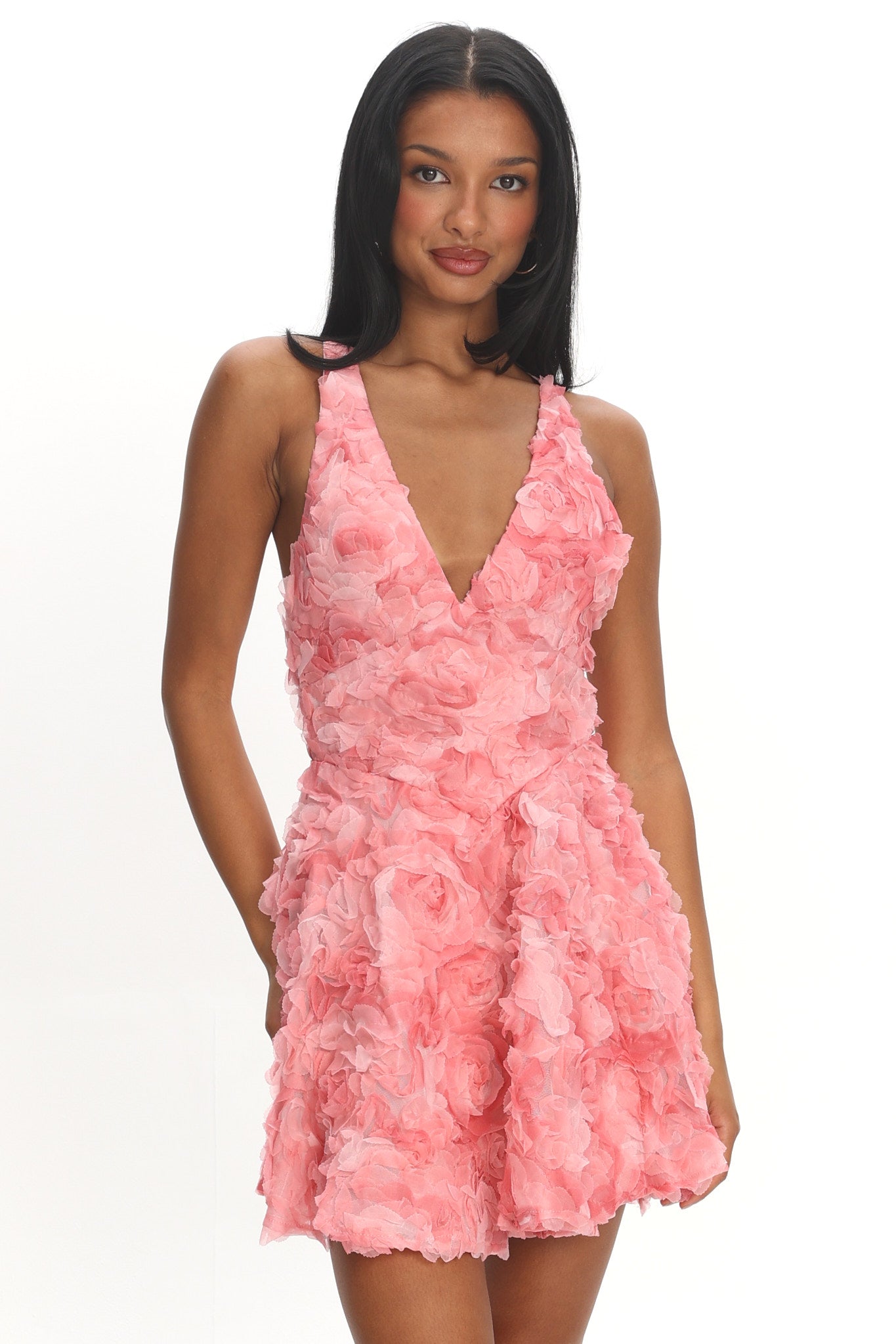 スーツ・フォーマル・ドレス ANDMARY Cereza lace mini dress pink ANDMARY】Cereza lace mini dress