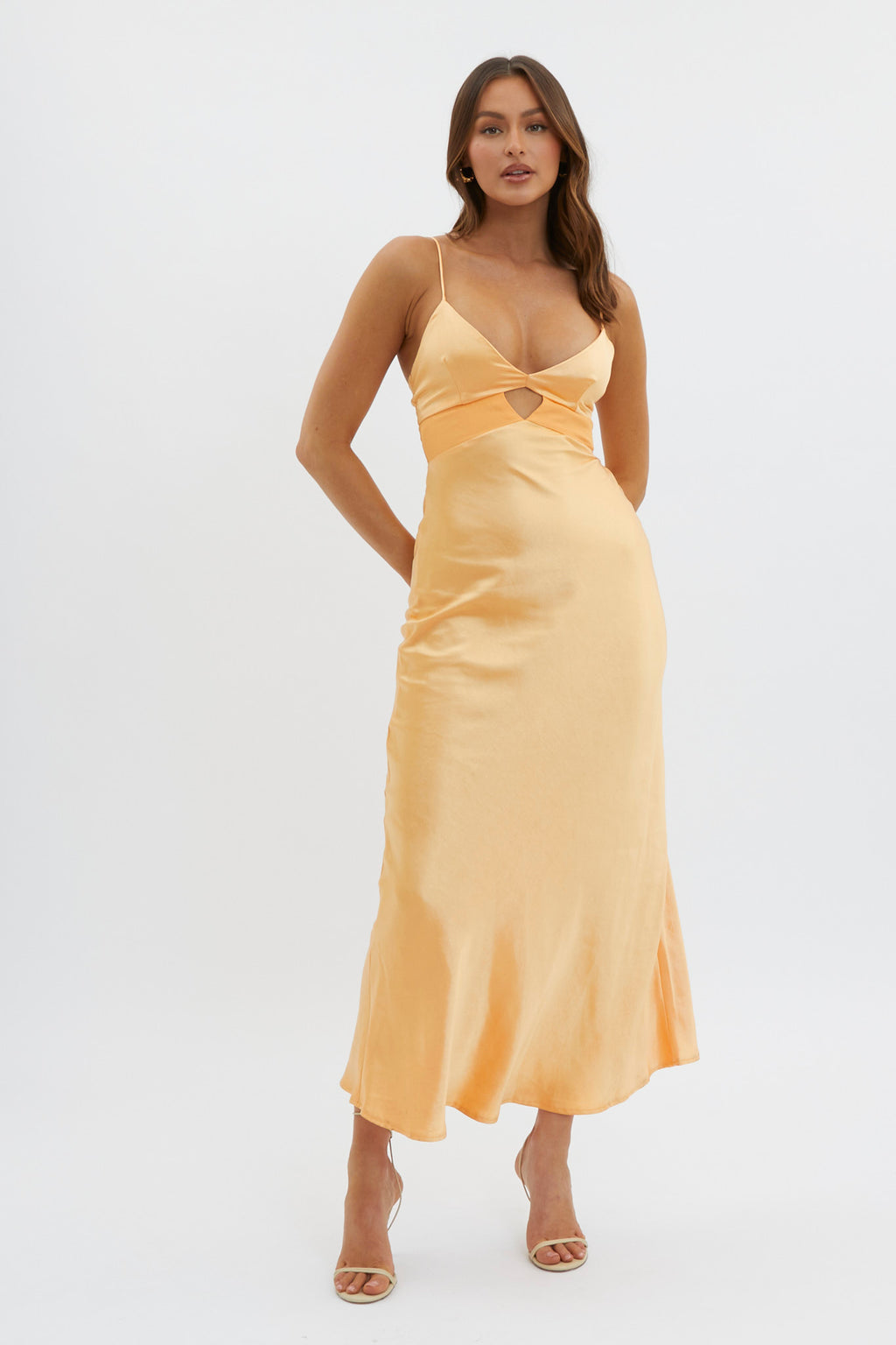 Eternal Sun Keyhole Bust Maxi Dress Mango by Selfie Leslie Australia
