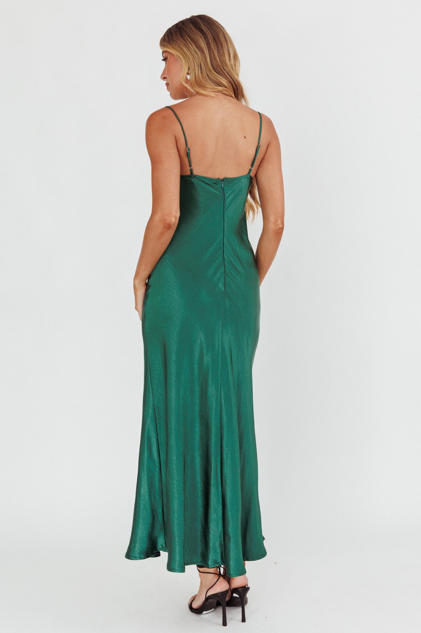 Inhibitions Lace Bust Midi Dress Forest Green by Selfie Leslie Australia