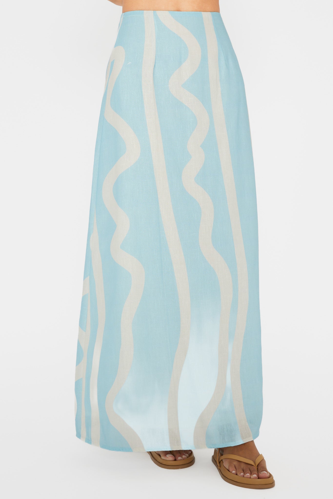 Meet Me There Maxi Skirt Abstract Blue by Selfie Leslie Australia
