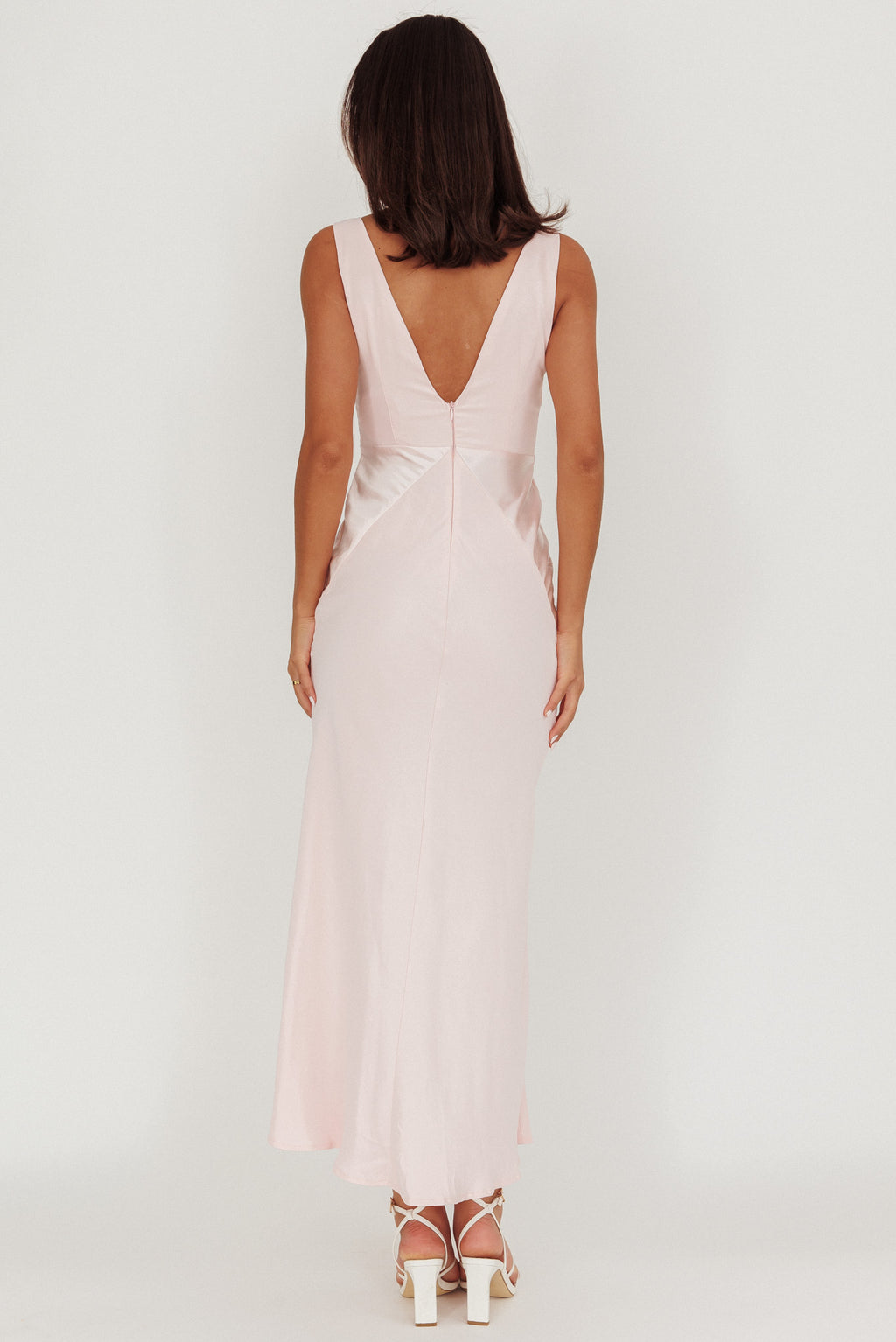 Soul Fire V-Neck Maxi Dress Blush by Selfie Leslie Australia