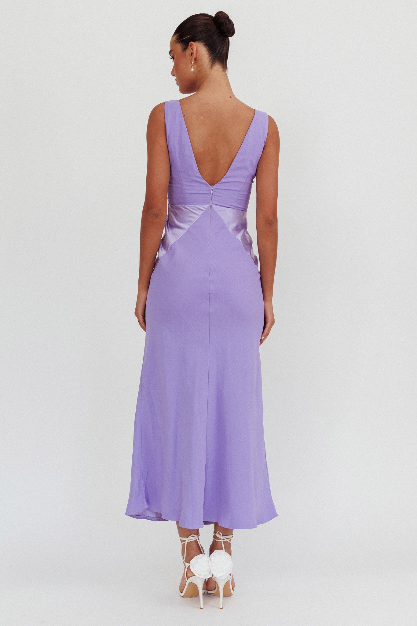 Soul Fire V-Neck Maxi Dress Lilac by Selfie Leslie Australia