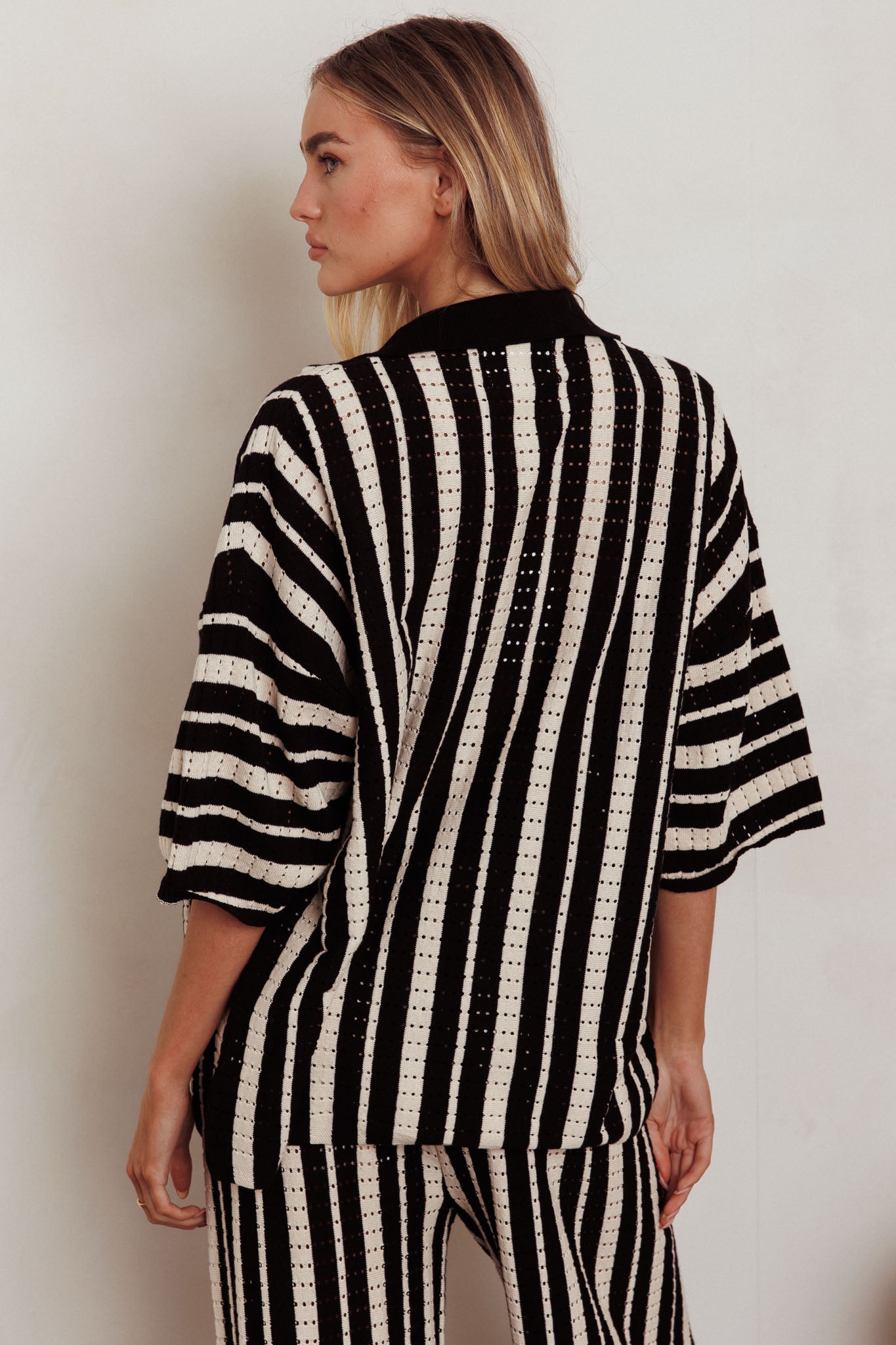 Influence Knit Relaxed Shirt Black by Selfie Leslie Australia
