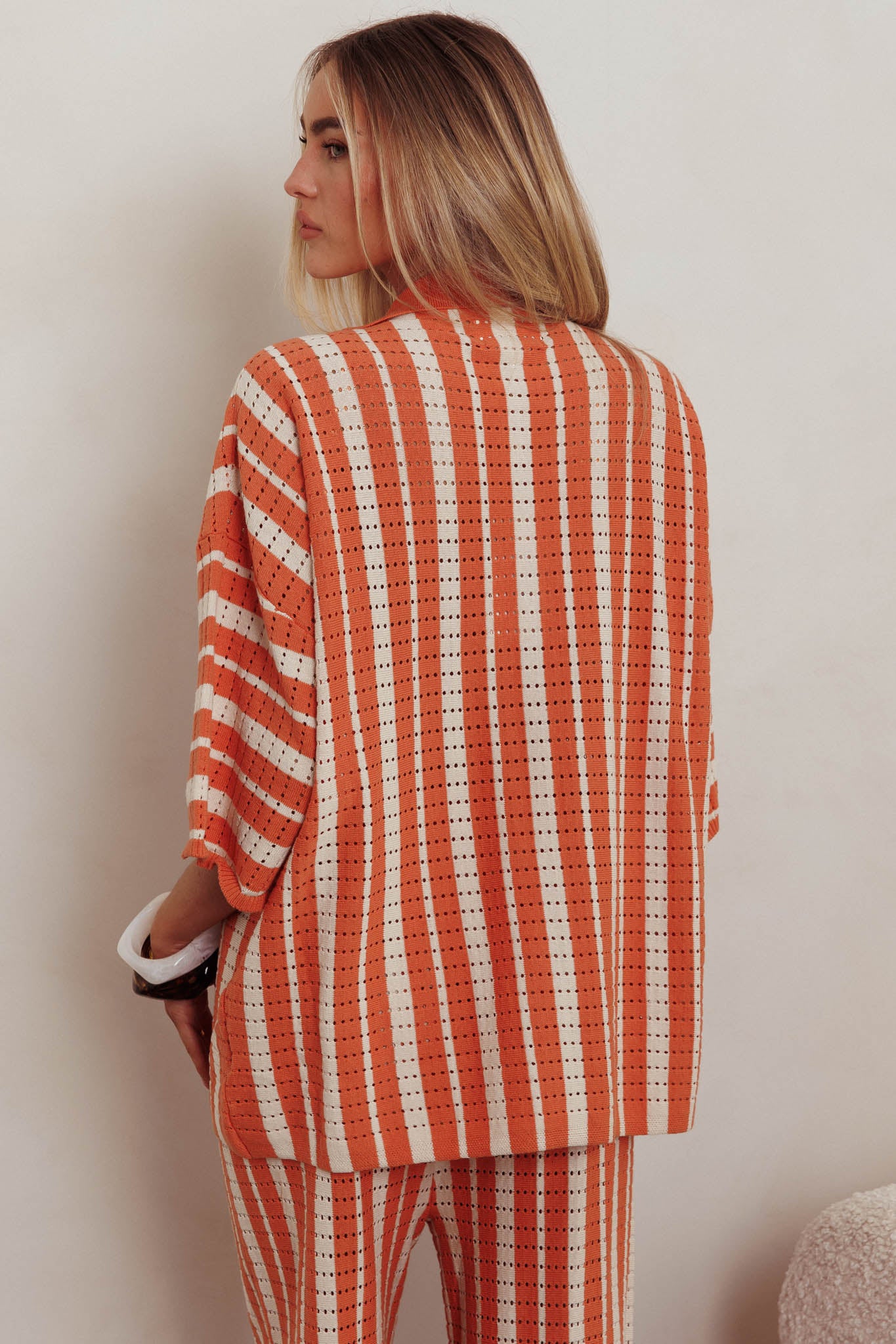 Influence Knit Relaxed Shirt Orange by Selfie Leslie Australia