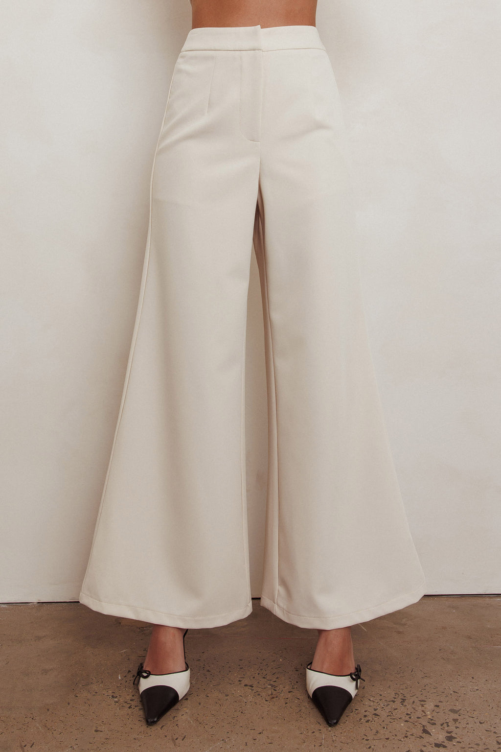 Consideration Wide Leg Pant Beige by Selfie Leslie Australia
