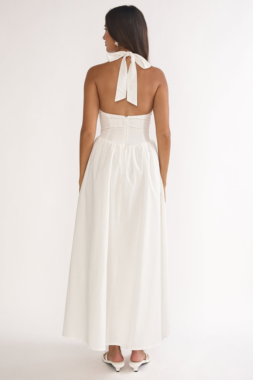 El Corazon High Halterneck Maxi Dress White by Selfie Leslie Australia