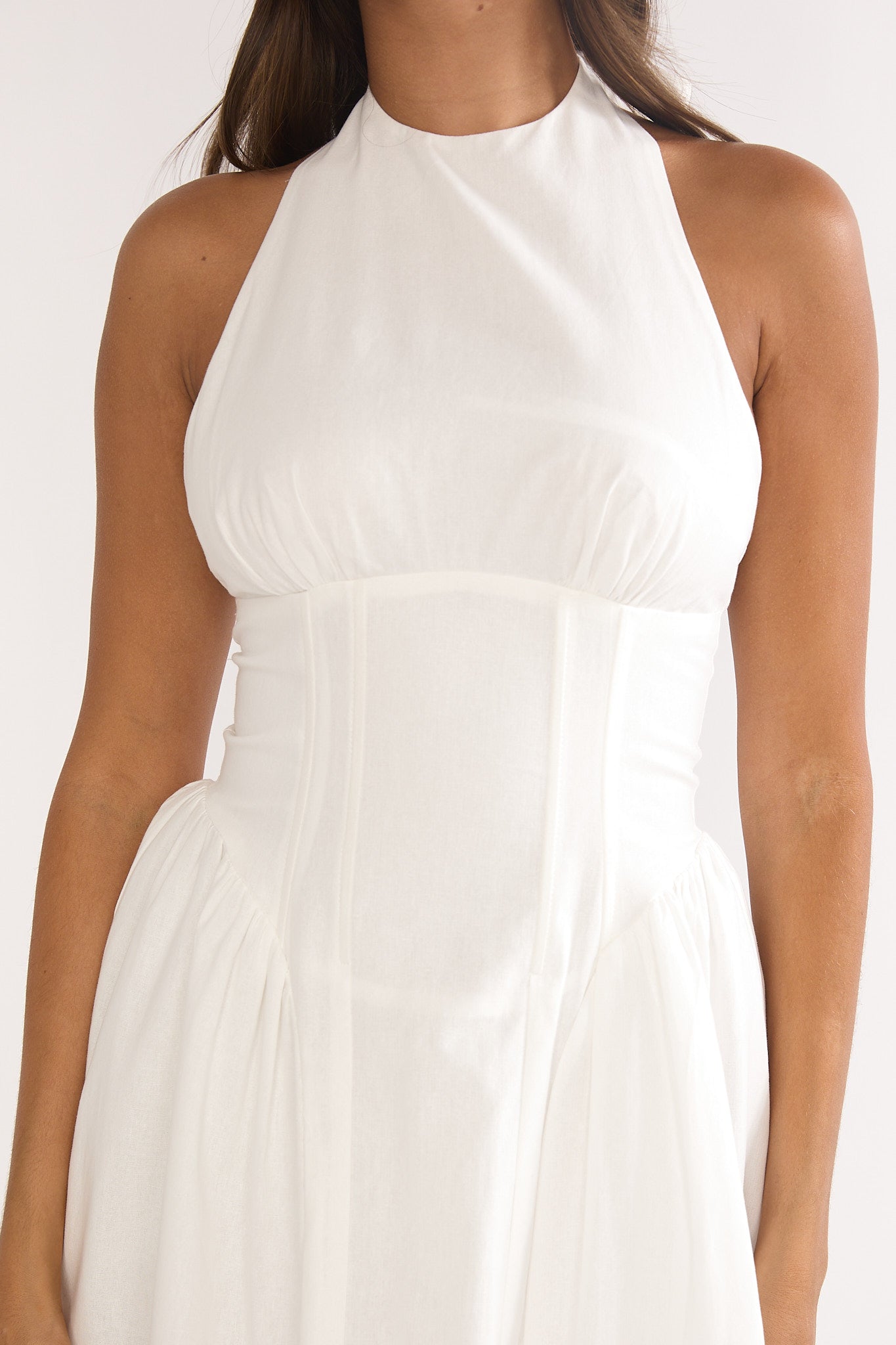 El Corazon High Halterneck Maxi Dress White by Selfie Leslie Australia