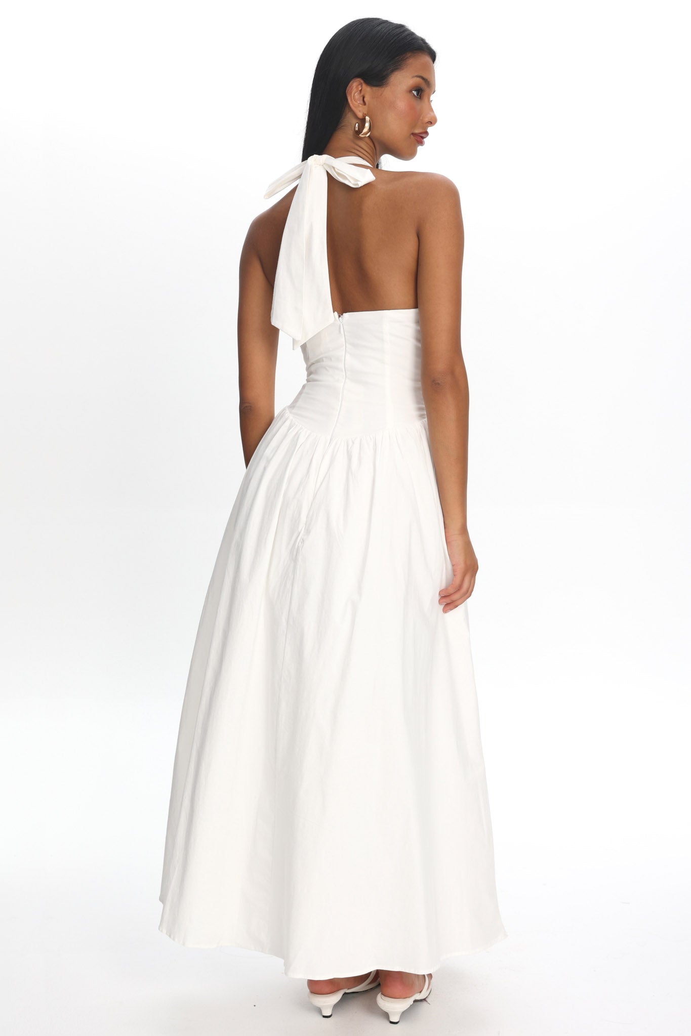 El Corazon Halterneck Maxi Dress Cream by Selfie Leslie Australia