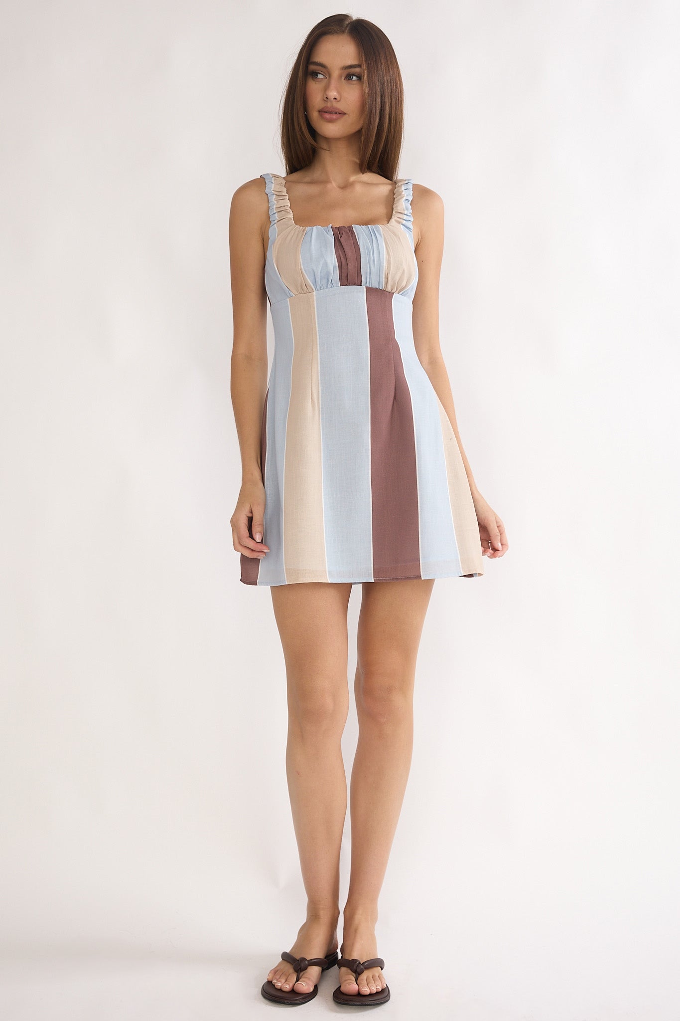 Petronella Mini Dress Stripe by Selfie Leslie Australia