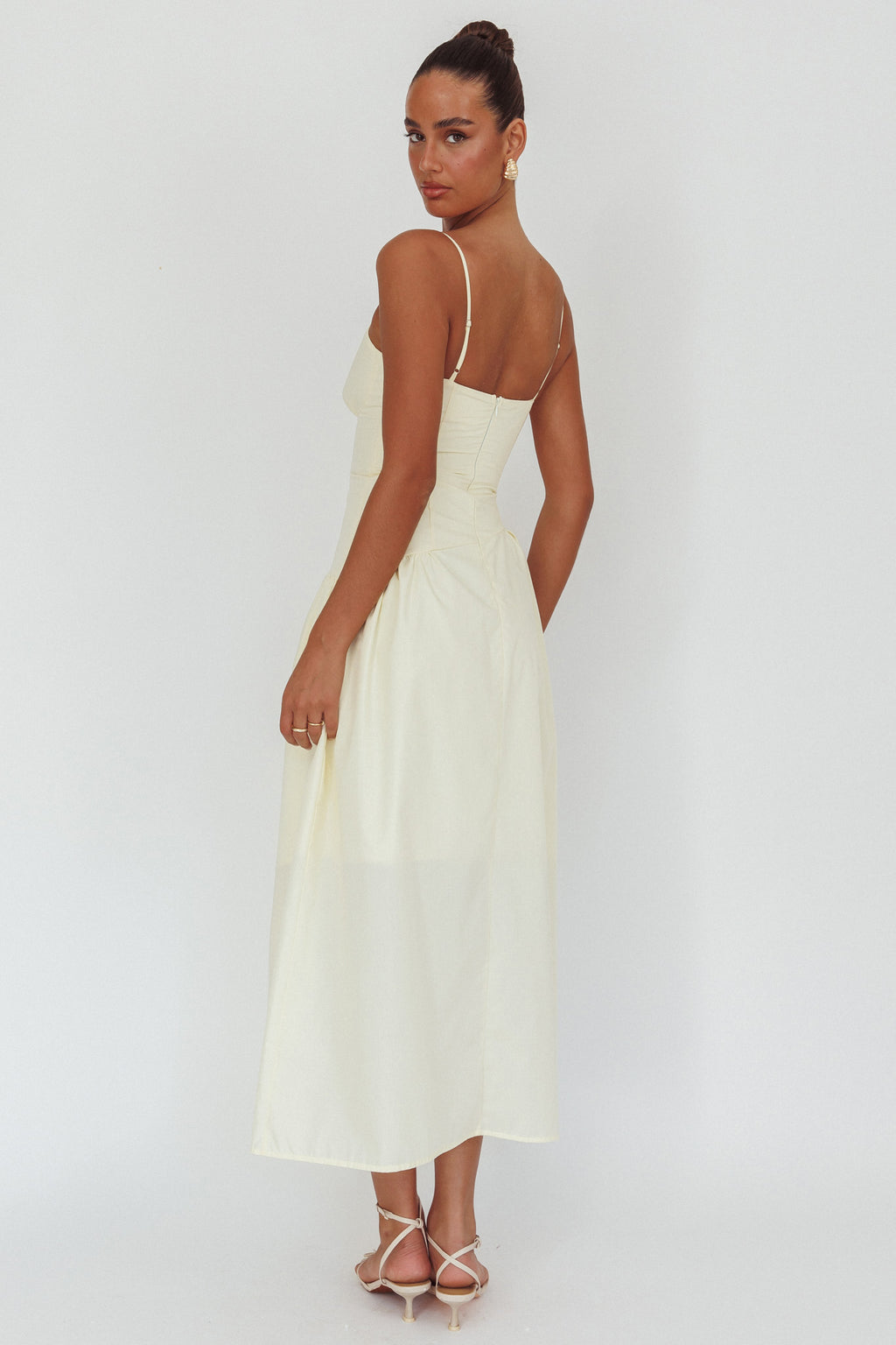 Honey Baby Diagonal Waist Maxi Dress Butter by Selfie Leslie Australia