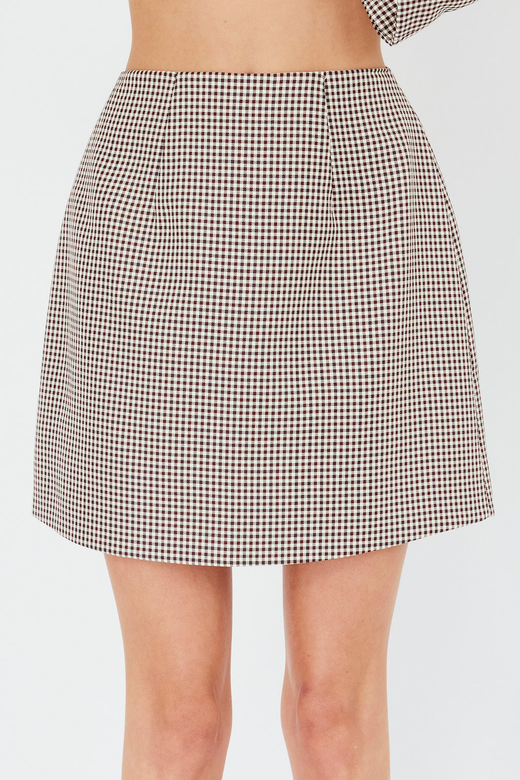 Jozie A-Line Skirt Plaid Brown by Selfie Leslie Australia