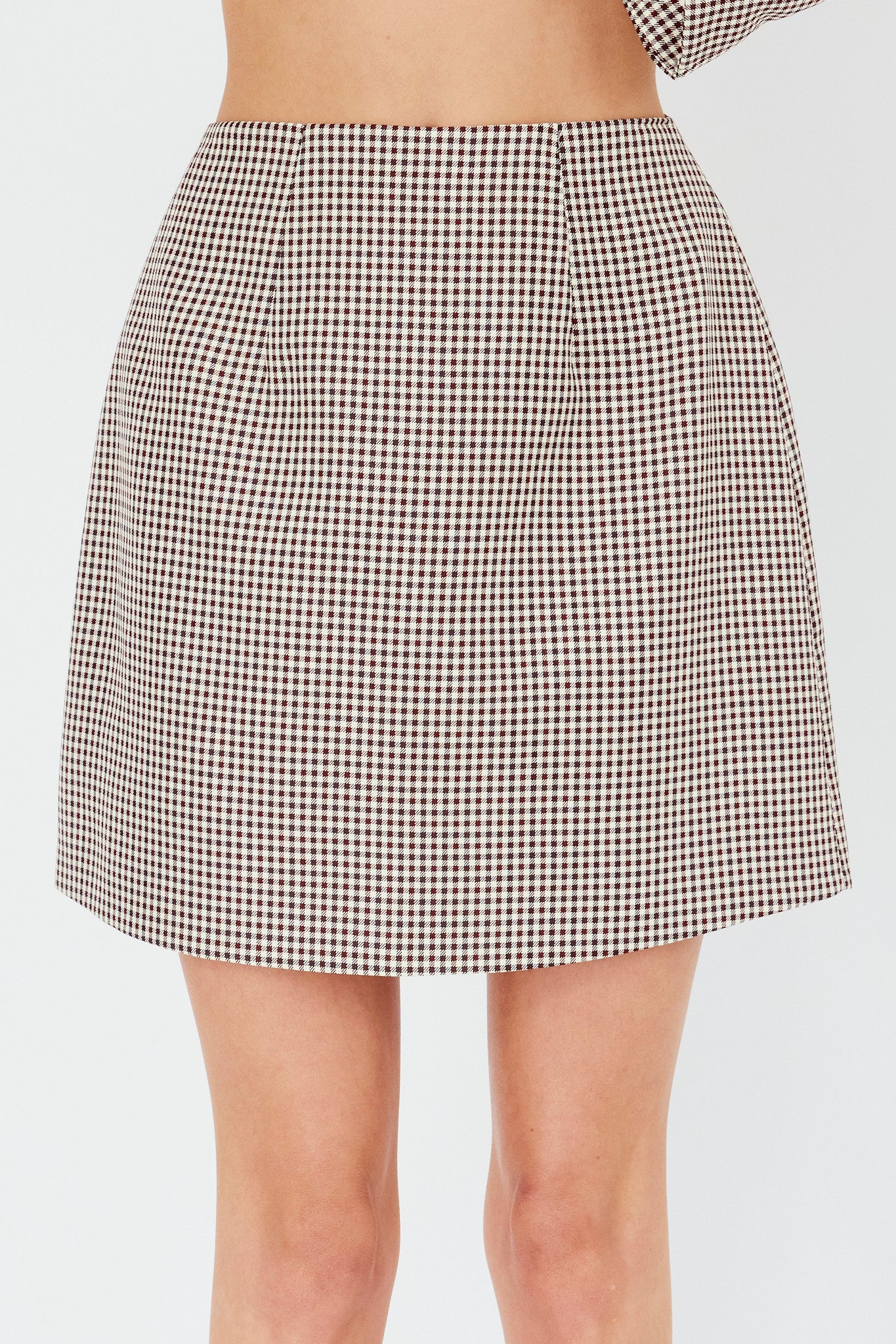 Jozie A-Line Skirt Plaid Brown by Selfie Leslie Australia