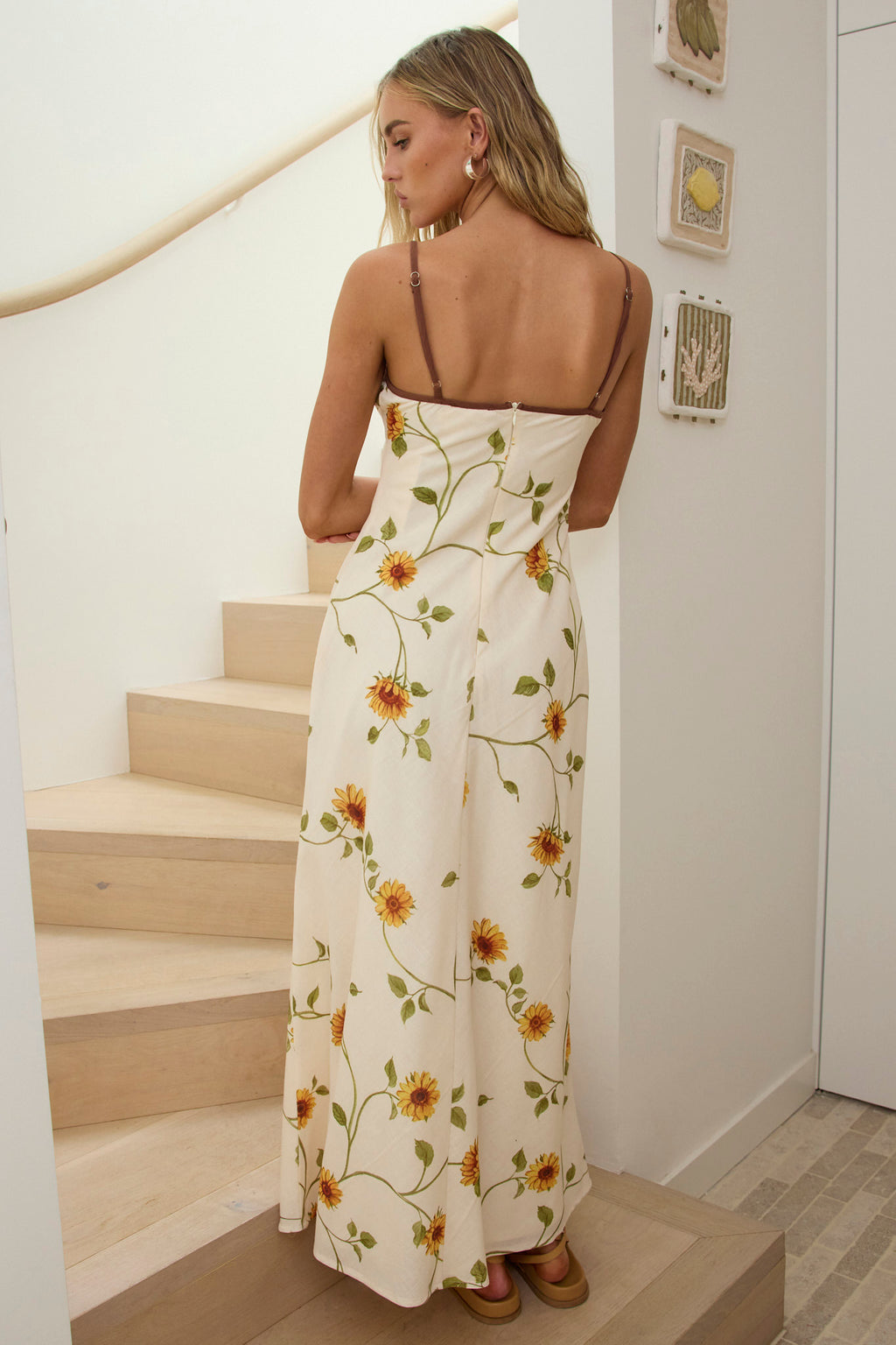 Weekend Sunsets Keyhole Bust Maxi Dress Sunflower by Selfie Leslie Australia