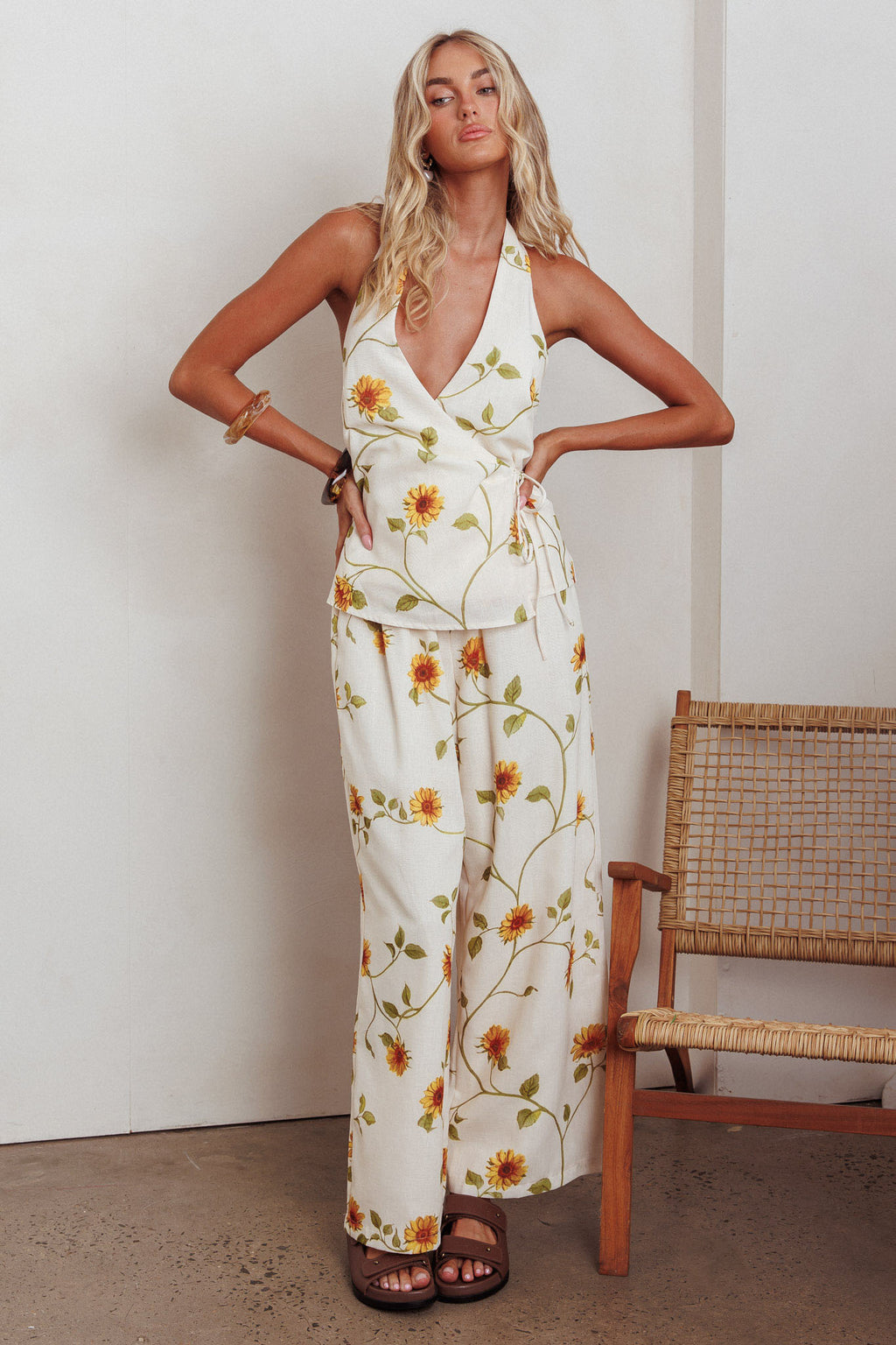 Sway Drawstring Pants Sunflower by Selfie Leslie Australia