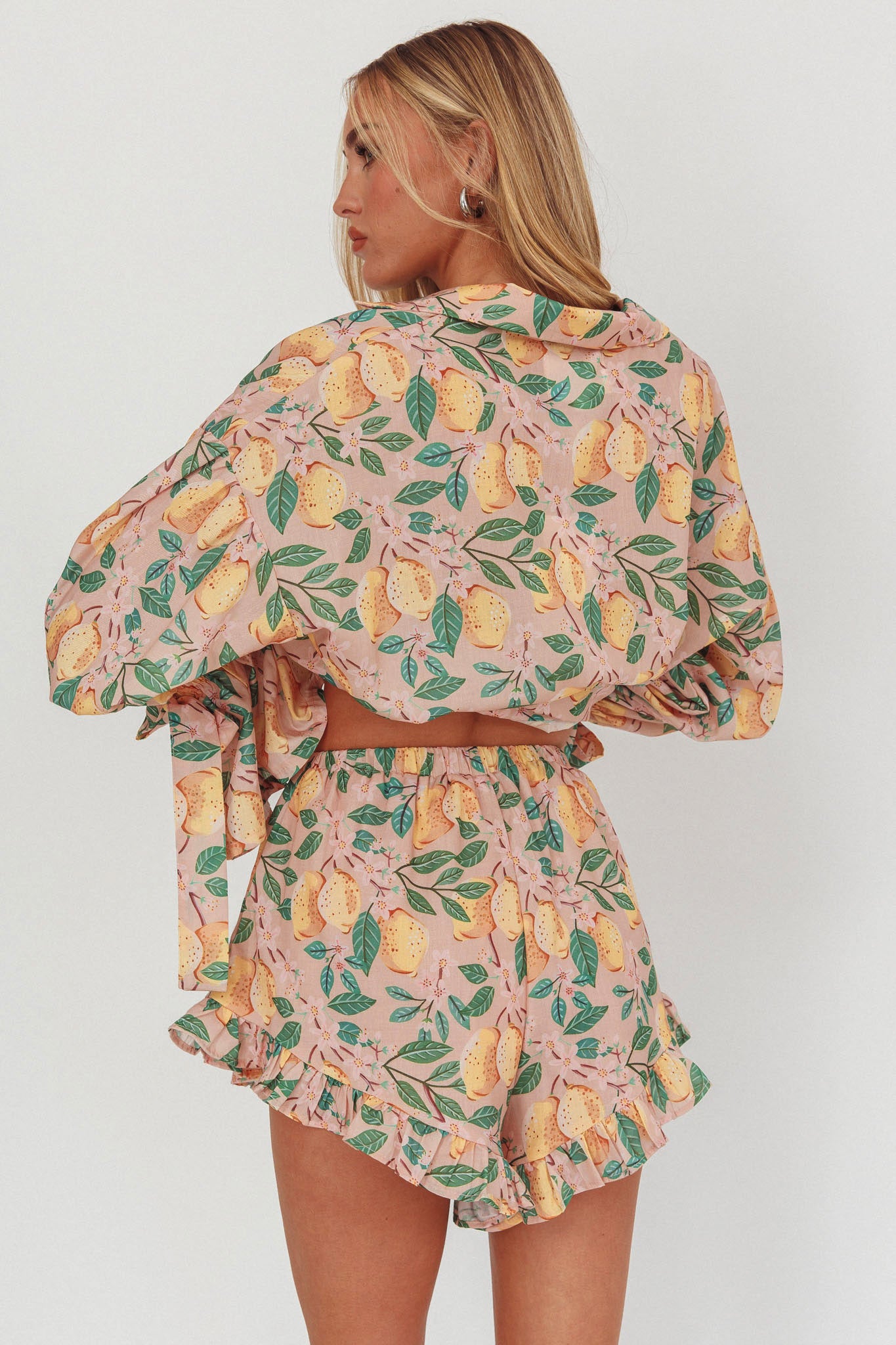 Telling Secrets Frill Trim Shorts Lemon by Selfie Leslie Australia