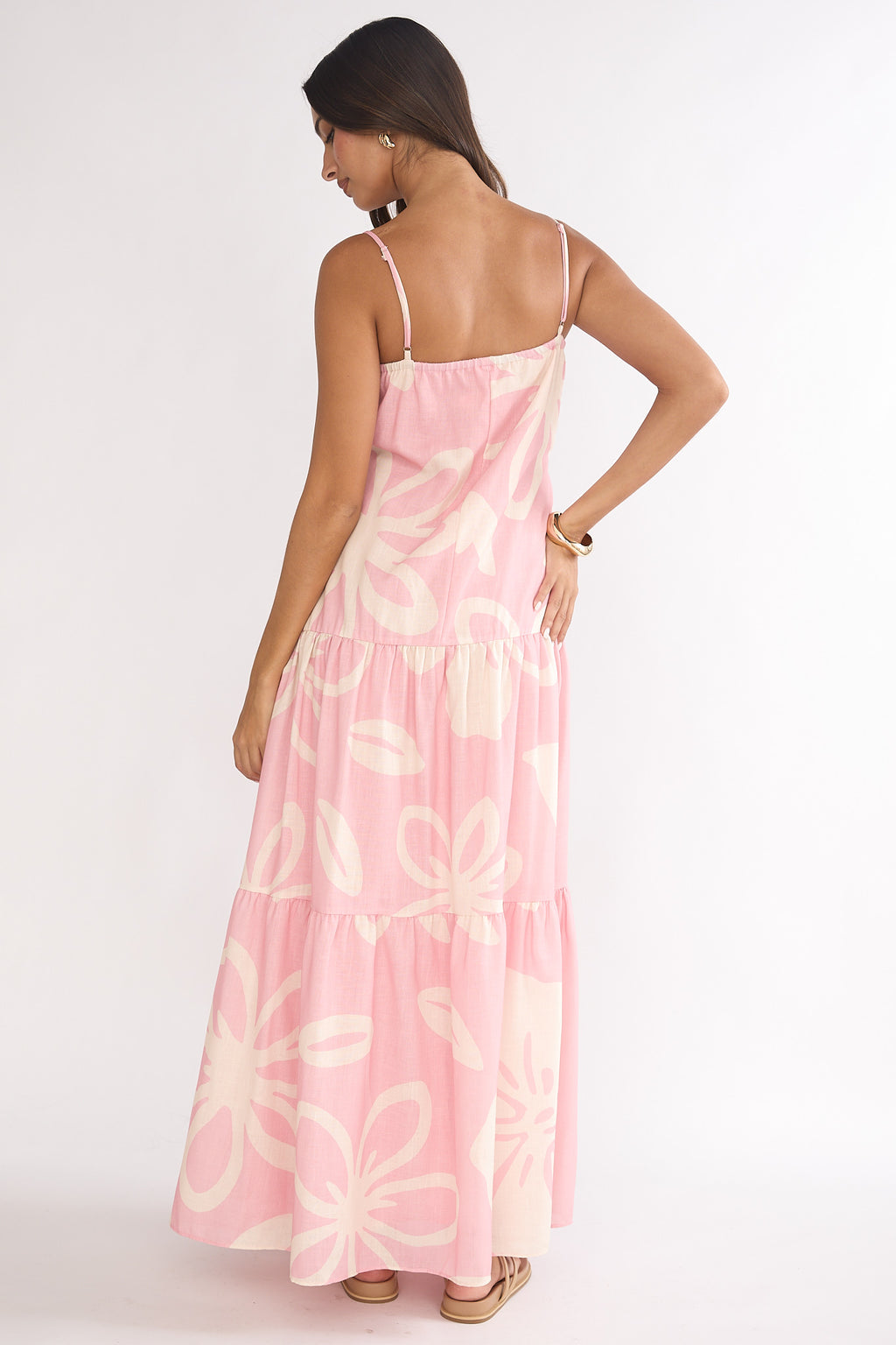 Lysette Pintuck Pleat Maxi Dress Floral by Selfie Leslie Australia