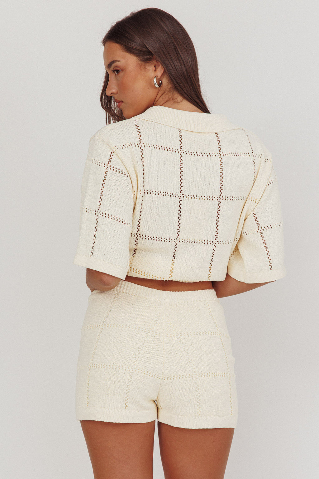 Sailor Knit Shorts Cream by Selfie Leslie Australia